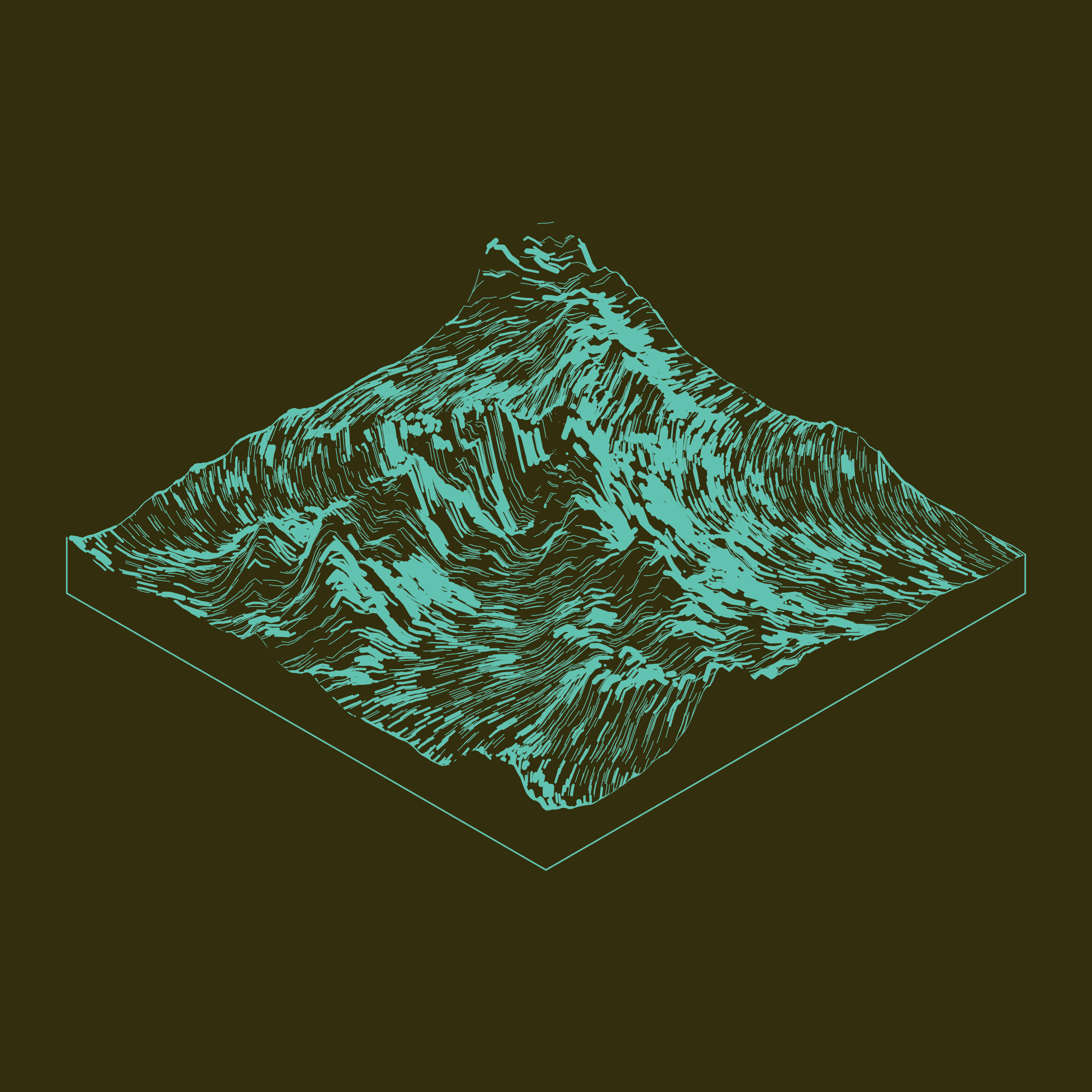 Art Blocks - Art Blocks v2 - Subscapes #600 - NFT # 53000600