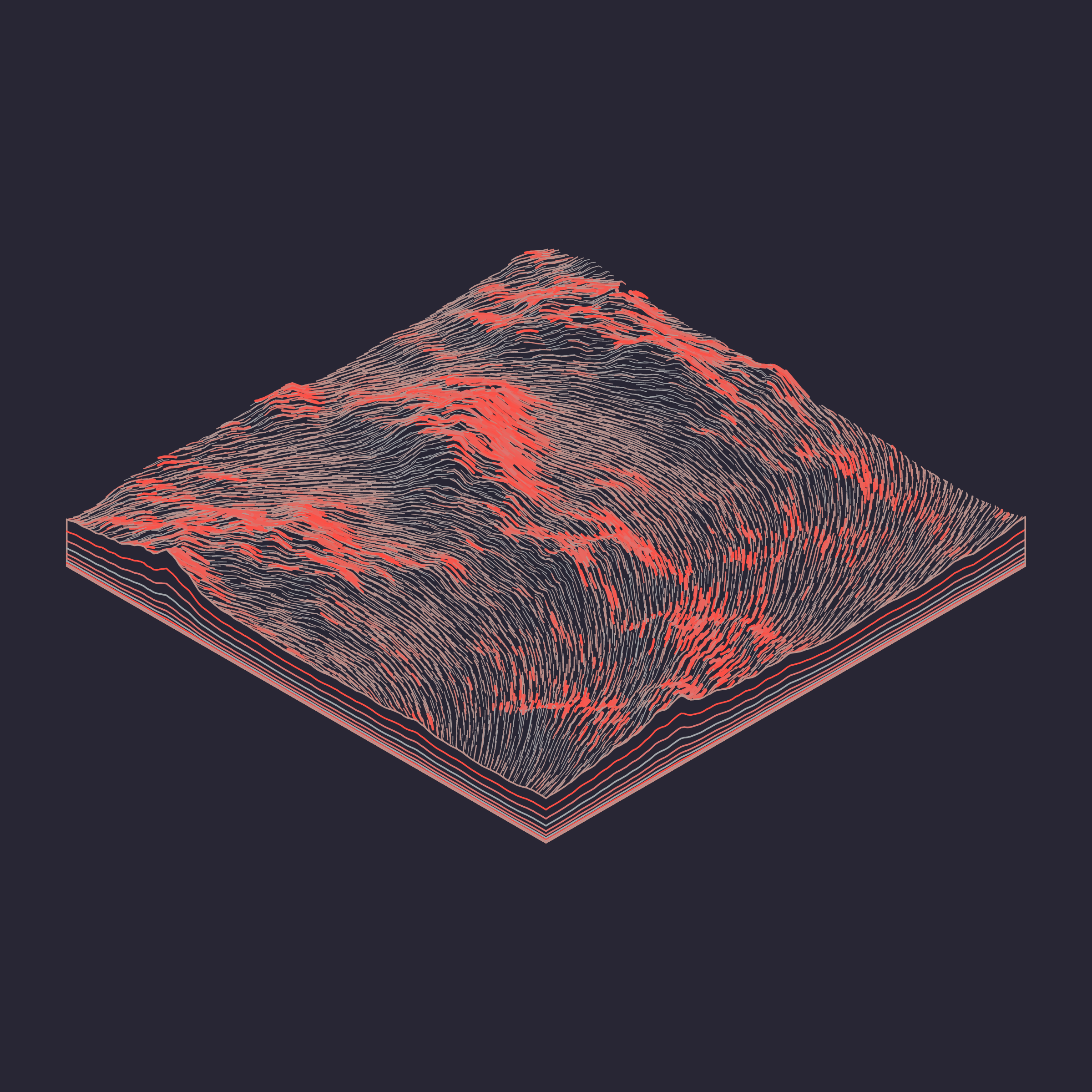 Art Blocks - Art Blocks v2 - Subscapes #605 - NFT # 53000605