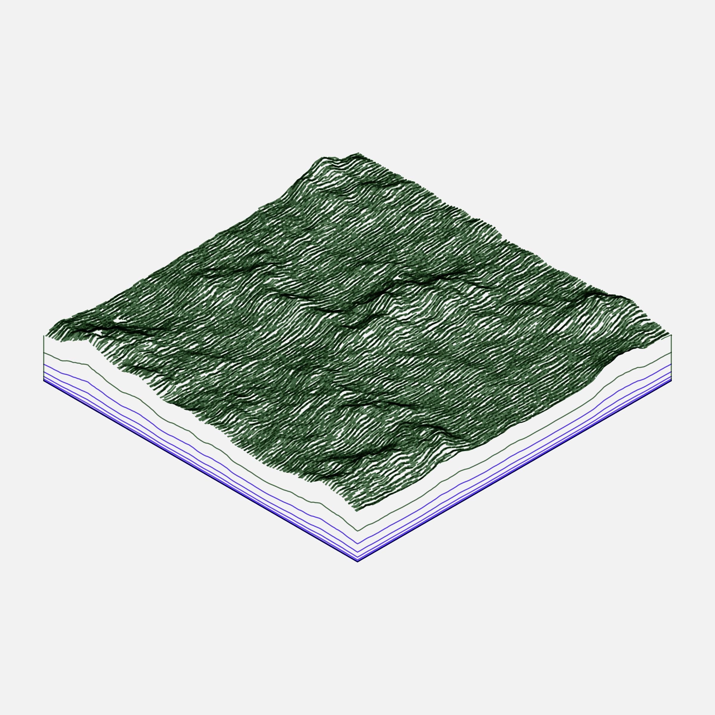 Art Blocks - Art Blocks v2 - Subscapes #609 - NFT # 53000609