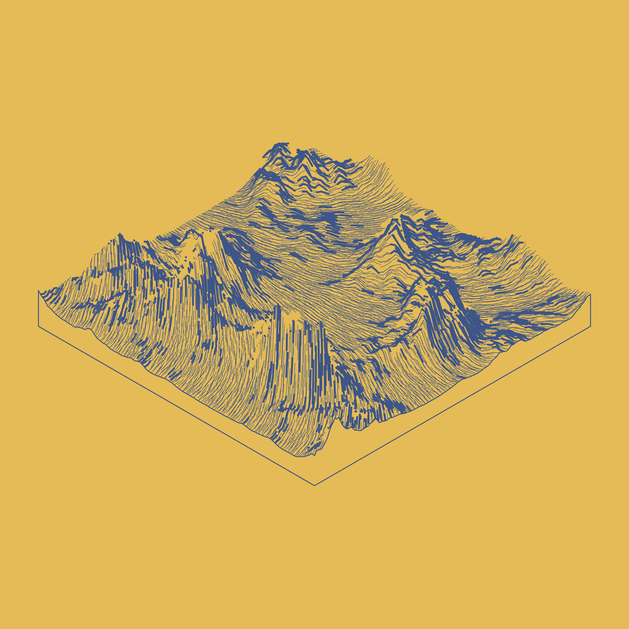 Art Blocks - Art Blocks v2 - Subscapes #612 - NFT # 53000612