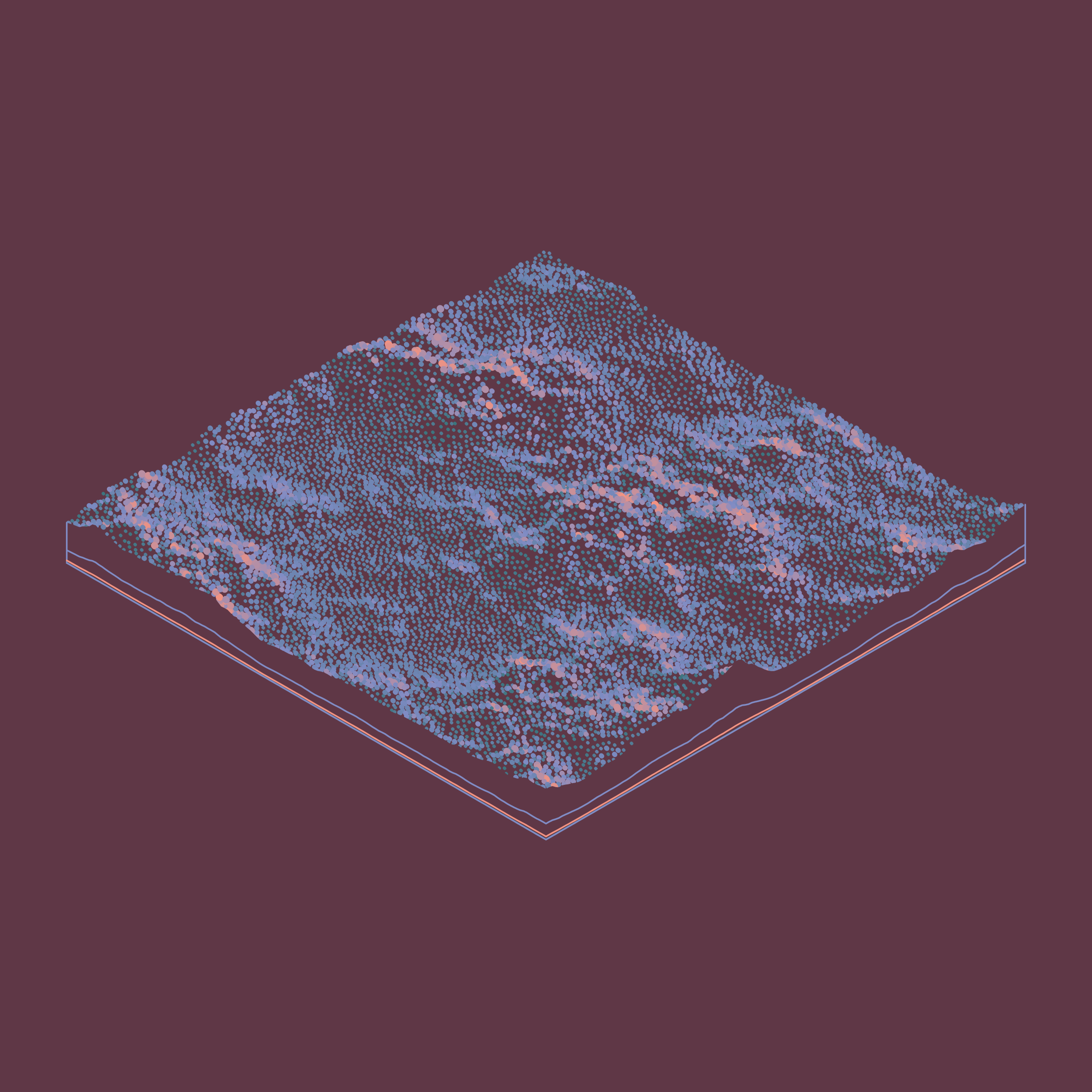 Art Blocks - Art Blocks v2 - Subscapes #616 - NFT # 53000616