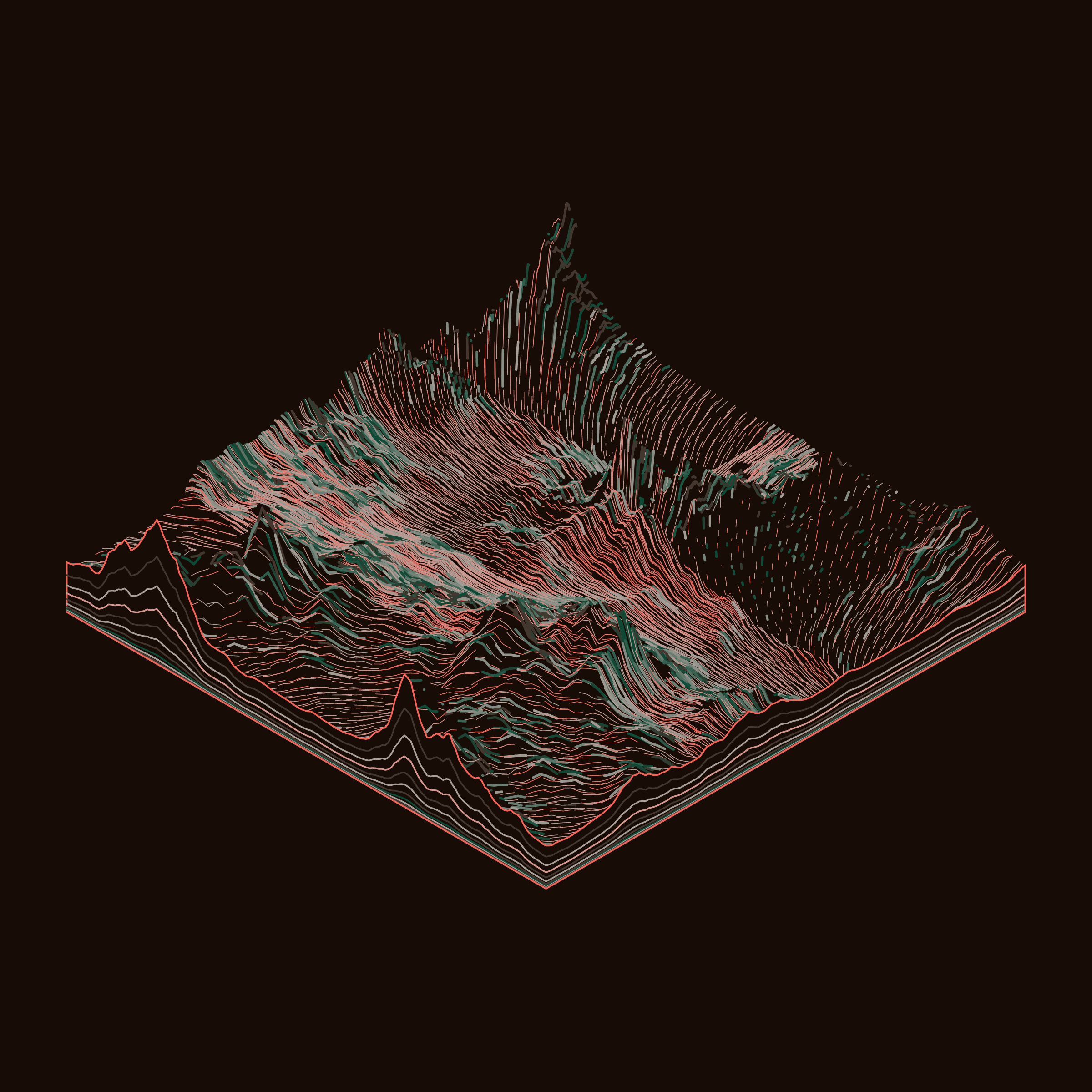 Art Blocks - Art Blocks v2 - Subscapes #622 - NFT # 53000622