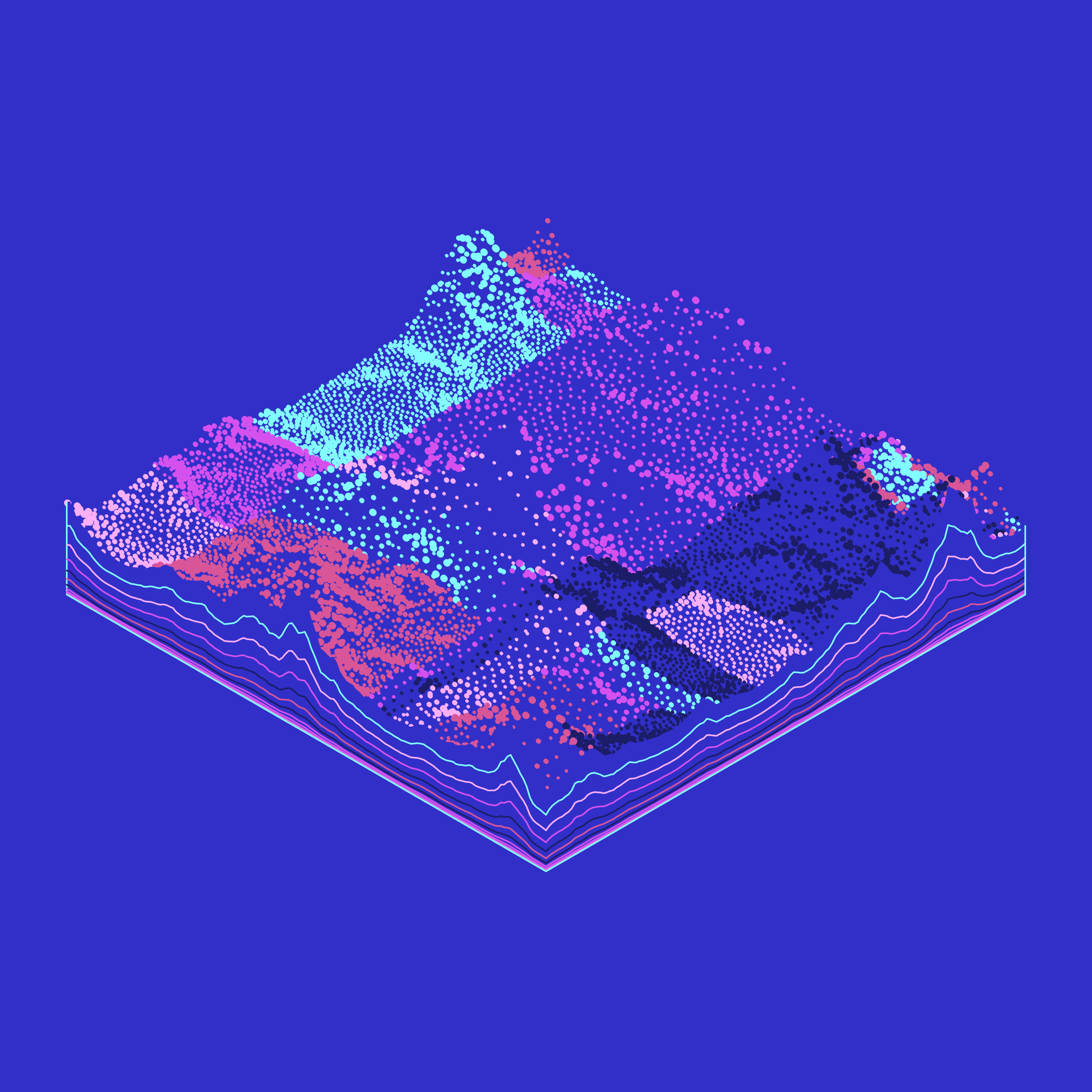 Art Blocks - Art Blocks v2 - Subscapes #624 - NFT # 53000624