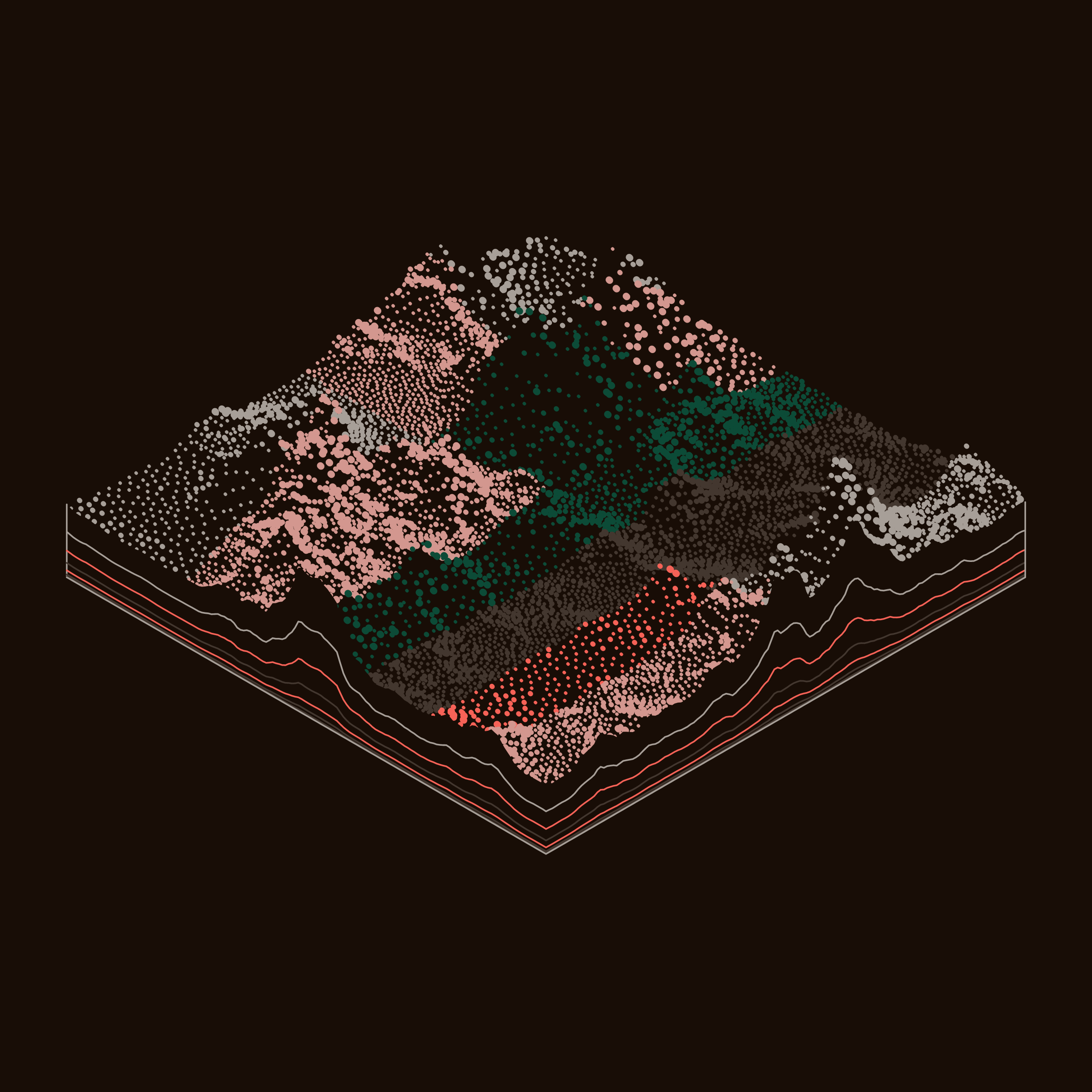 Art Blocks - Art Blocks v2 - Subscapes #629 - NFT # 53000629