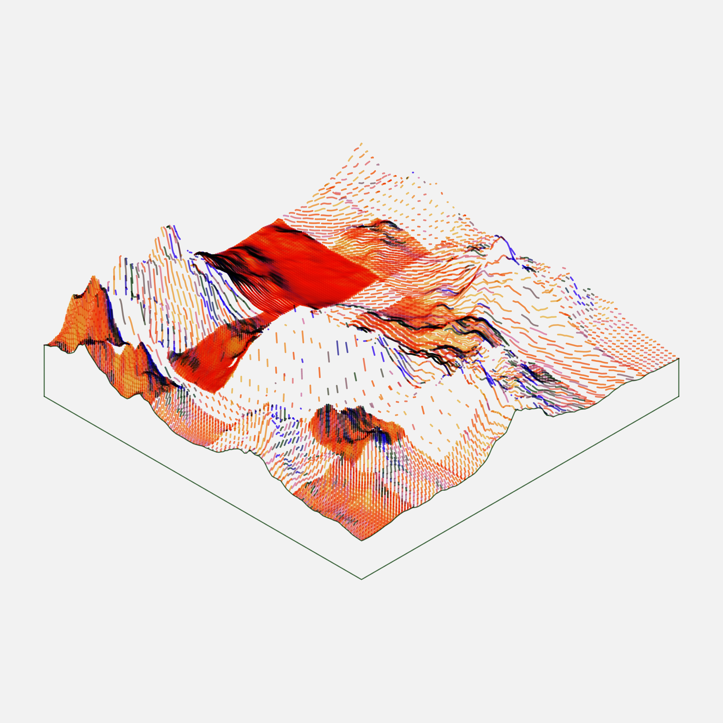 Art Blocks - Art Blocks v2 - Subscapes #637 - NFT # 53000637