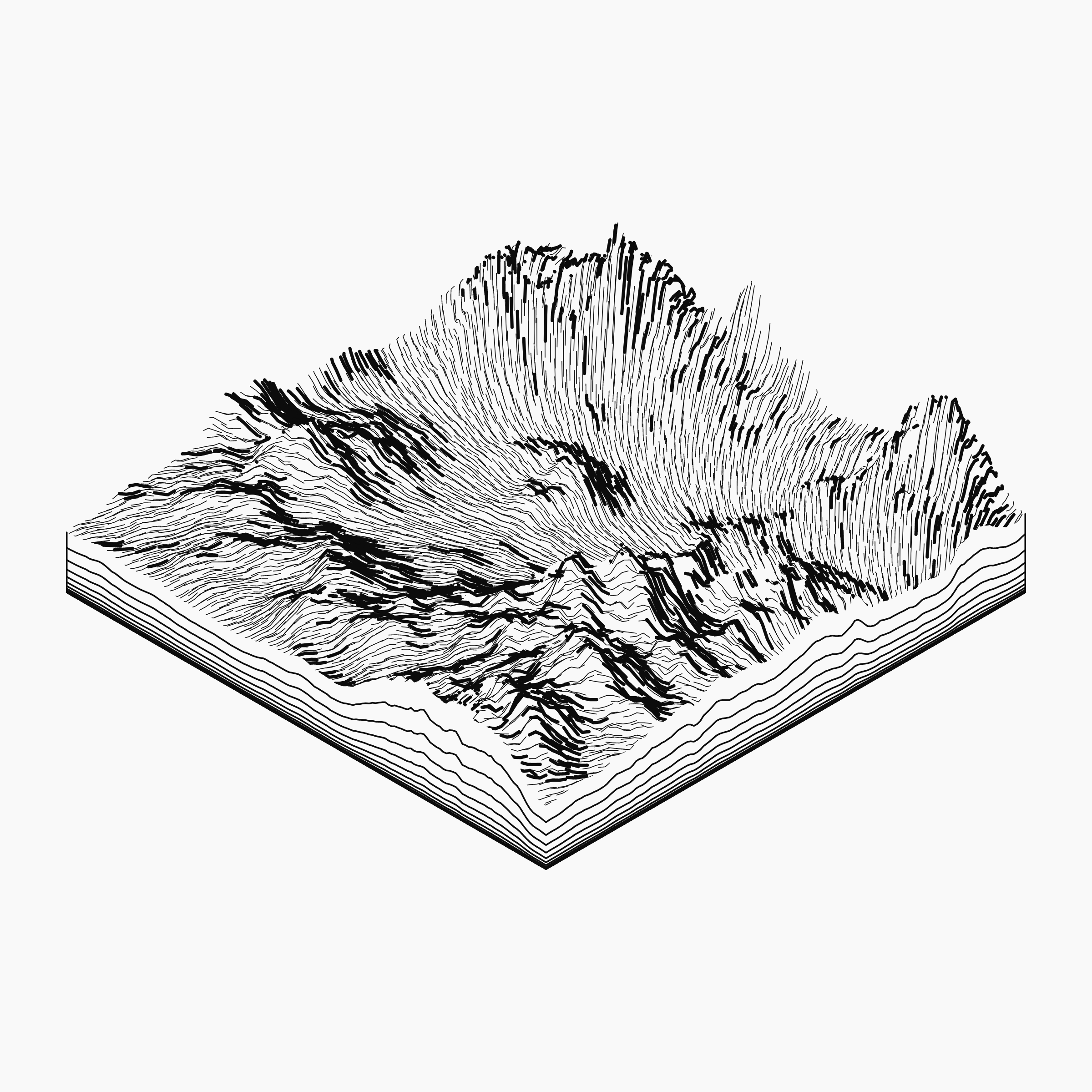 Art Blocks - Art Blocks v2 - Subscapes #643 - NFT # 53000643