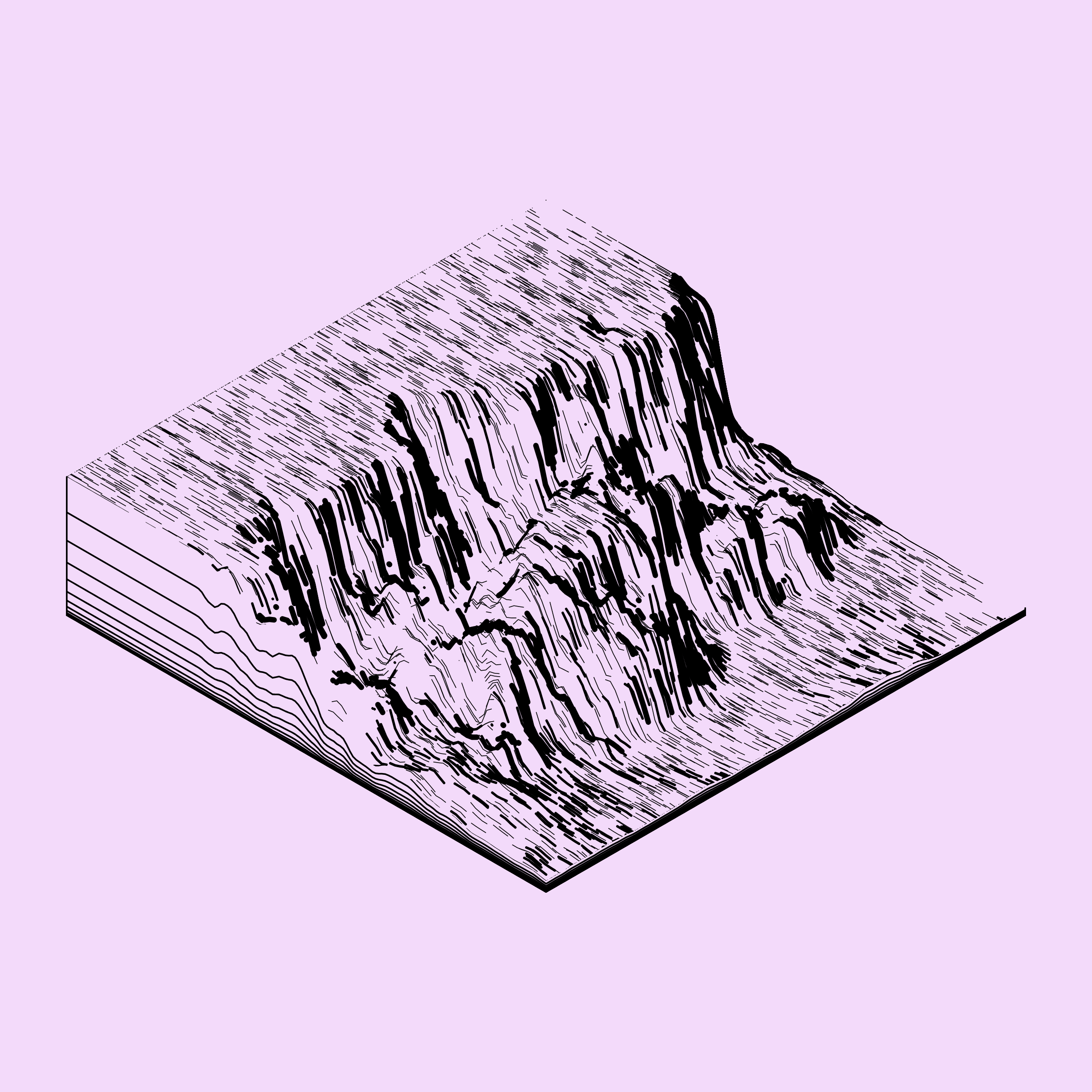 Art Blocks - Art Blocks v2 - Subscapes #645 - NFT # 53000645