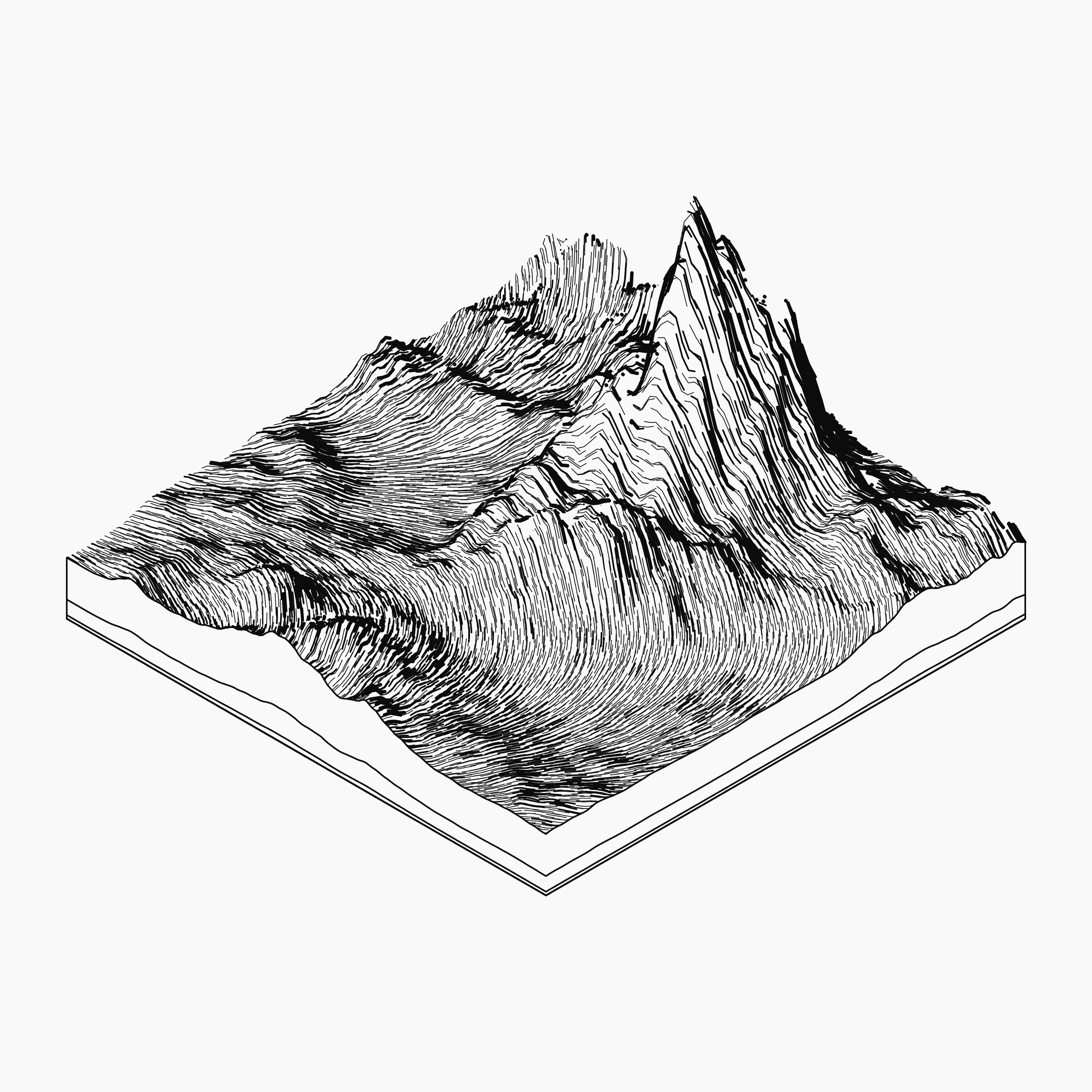 Art Blocks - Art Blocks v2 - Subscapes #649 - NFT # 53000649