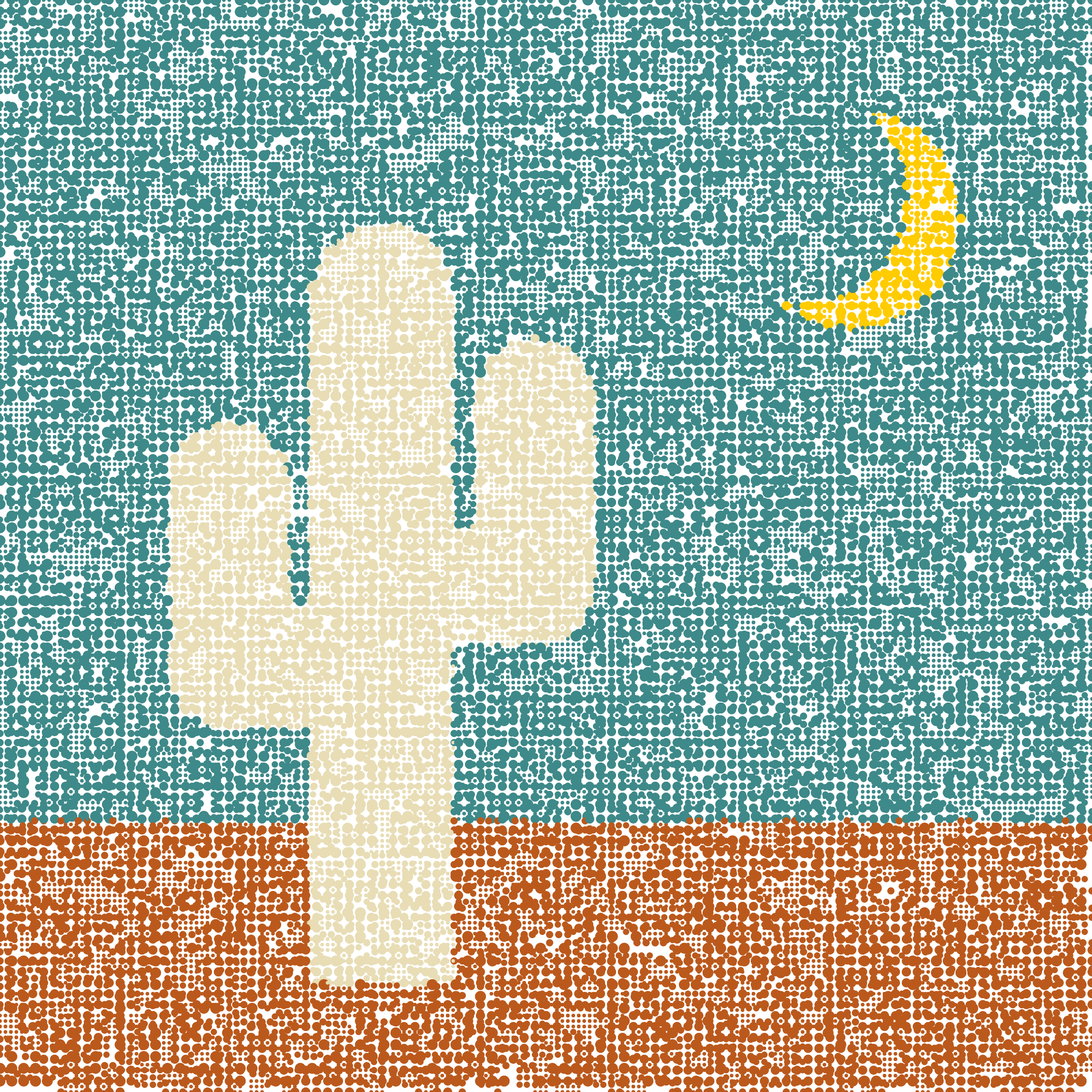 Art Blocks - Art Blocks v2 - Patchwork Saguaros #12 - NFT # 66000012