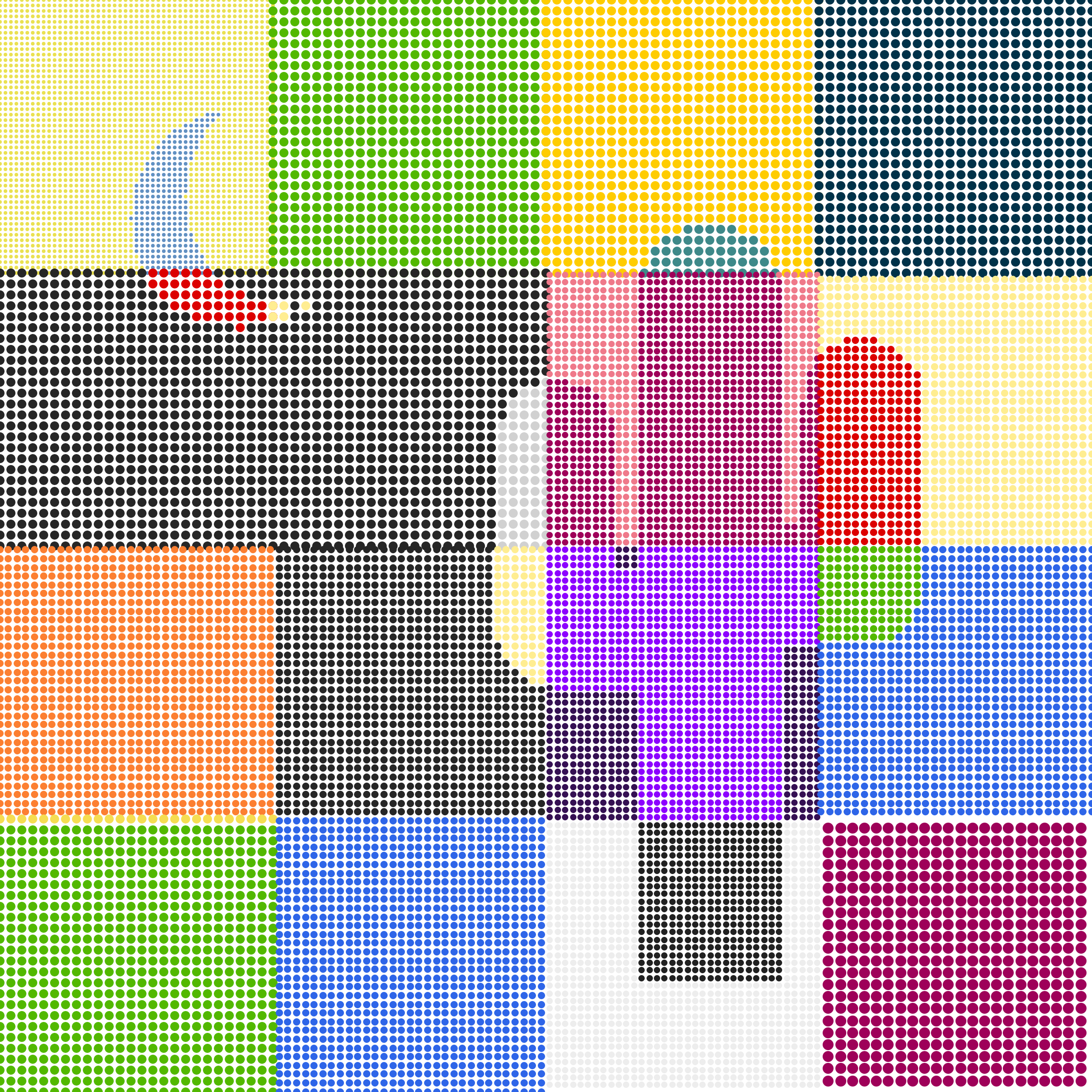 Art Blocks - Art Blocks v2 - Patchwork Saguaros #34 - NFT # 66000034