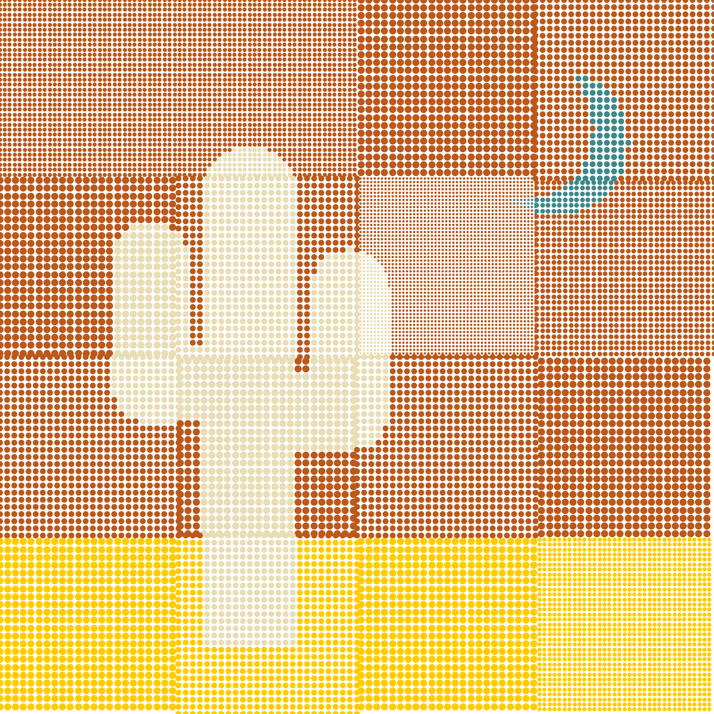 Art Blocks - Art Blocks v2 - Patchwork Saguaros #52 - NFT # 66000052