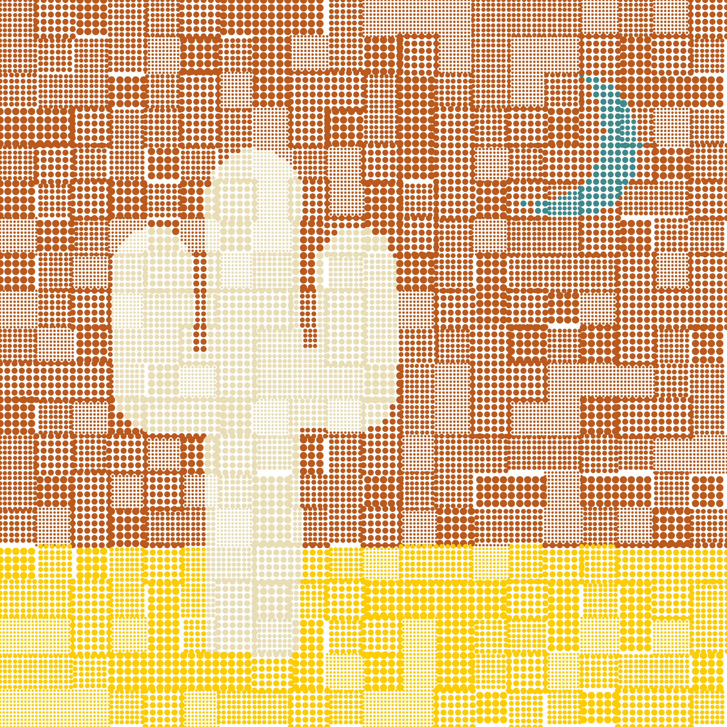 Art Blocks - Art Blocks v2 - Patchwork Saguaros #69 - NFT # 66000069