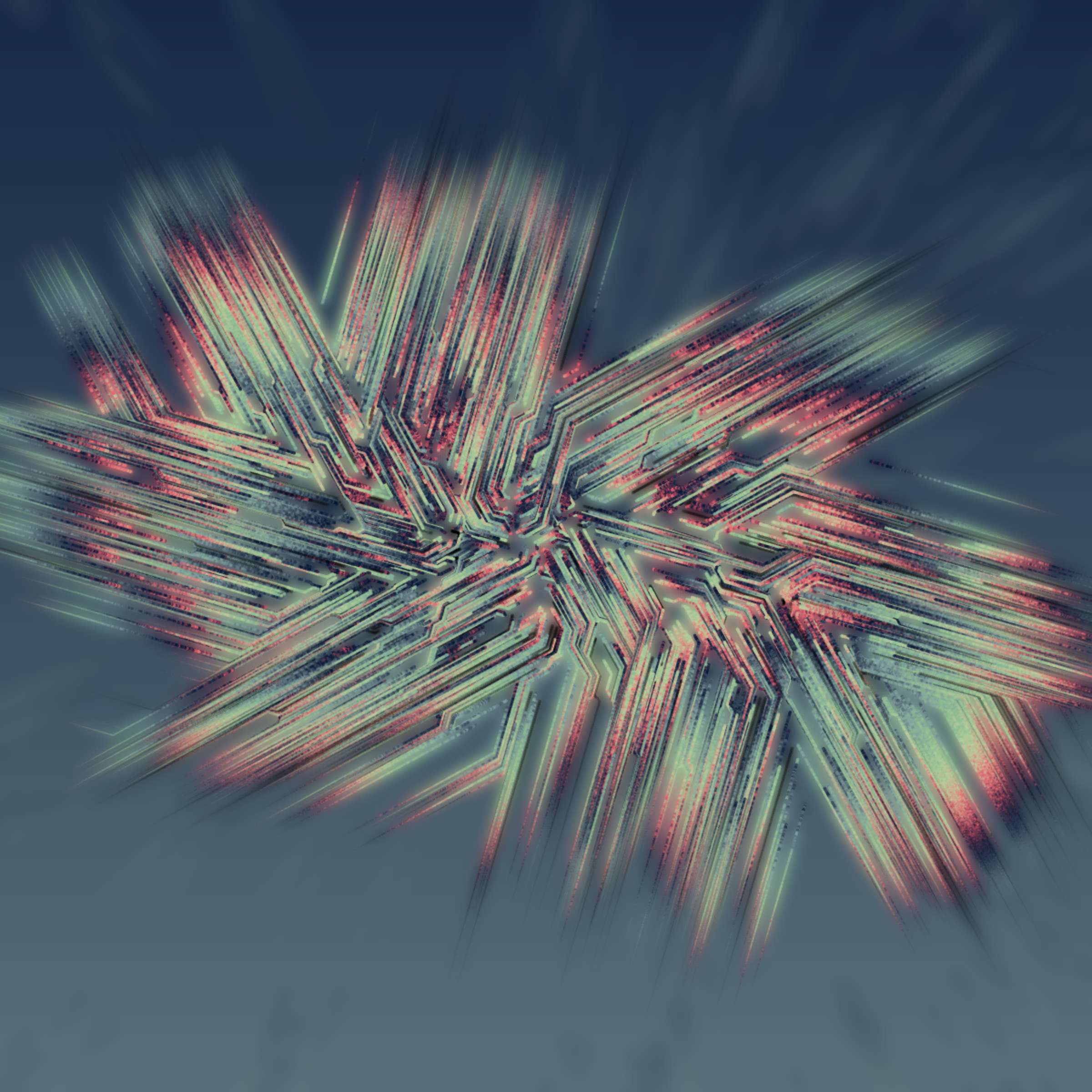 Art Blocks - Art Blocks v2 - Messengers #206 - NFT # 68000206