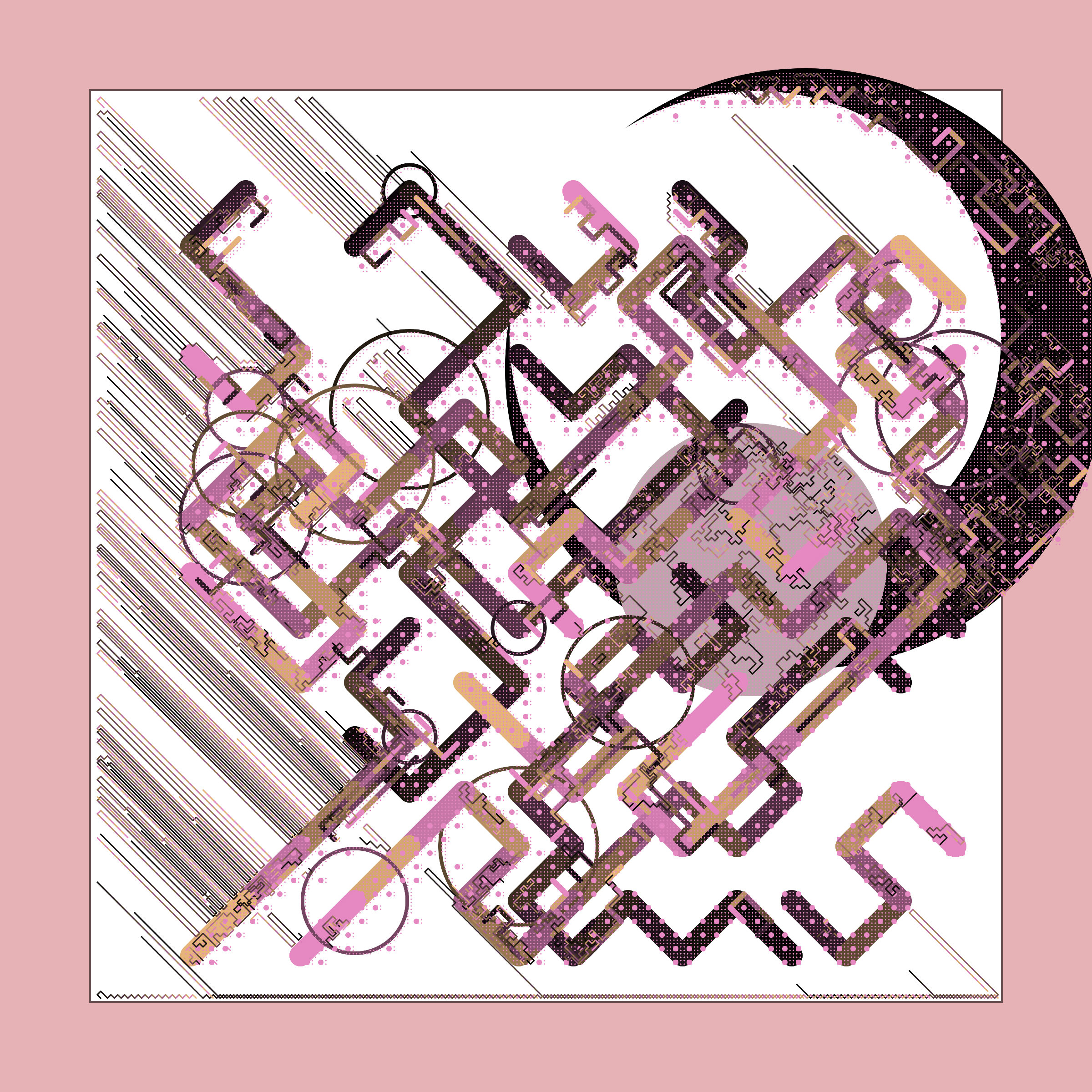 Art Blocks - Art Blocks v2 - Abstraction #0 - NFT # 69000000