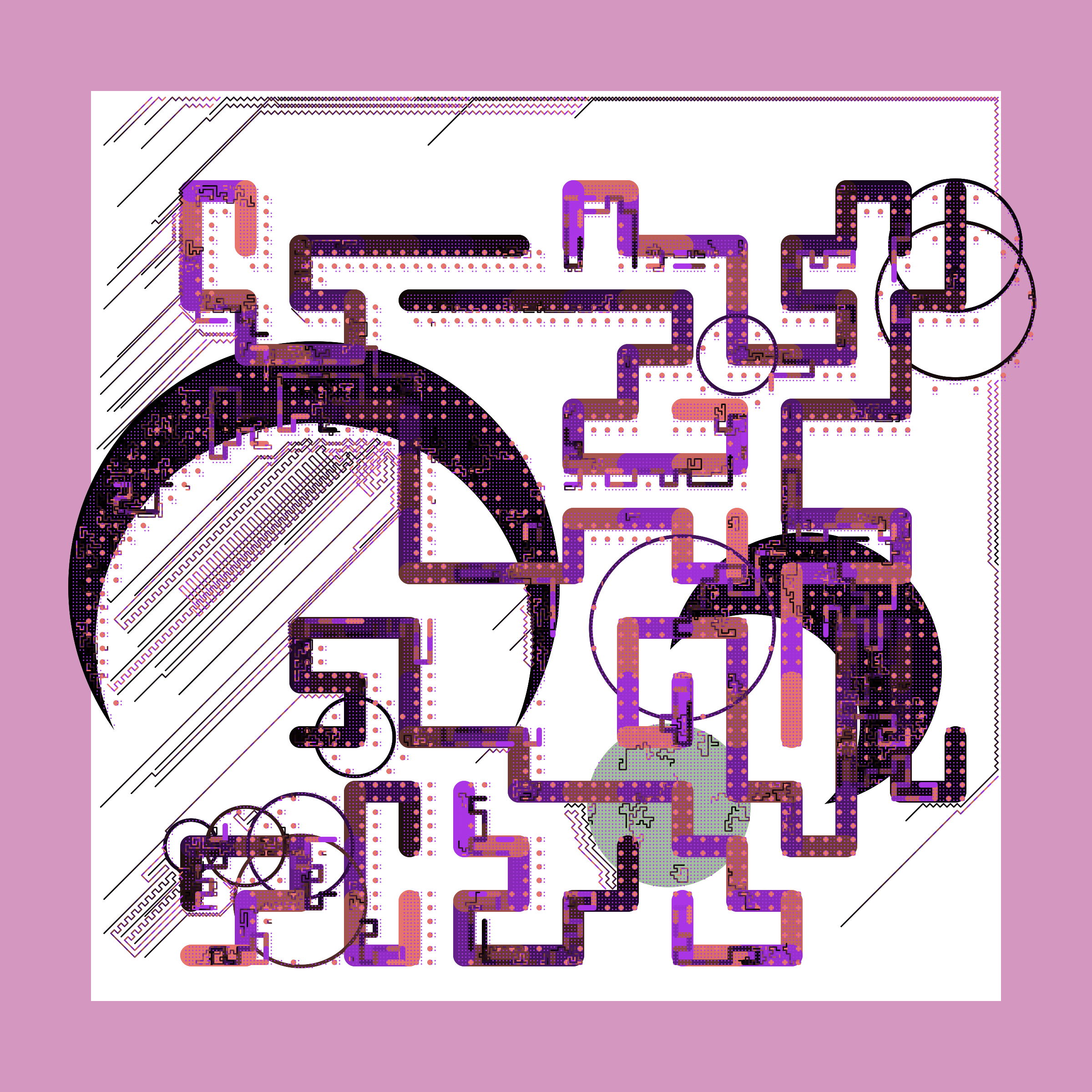 Art Blocks - Art Blocks v2 - Abstraction #3 - NFT # 69000003