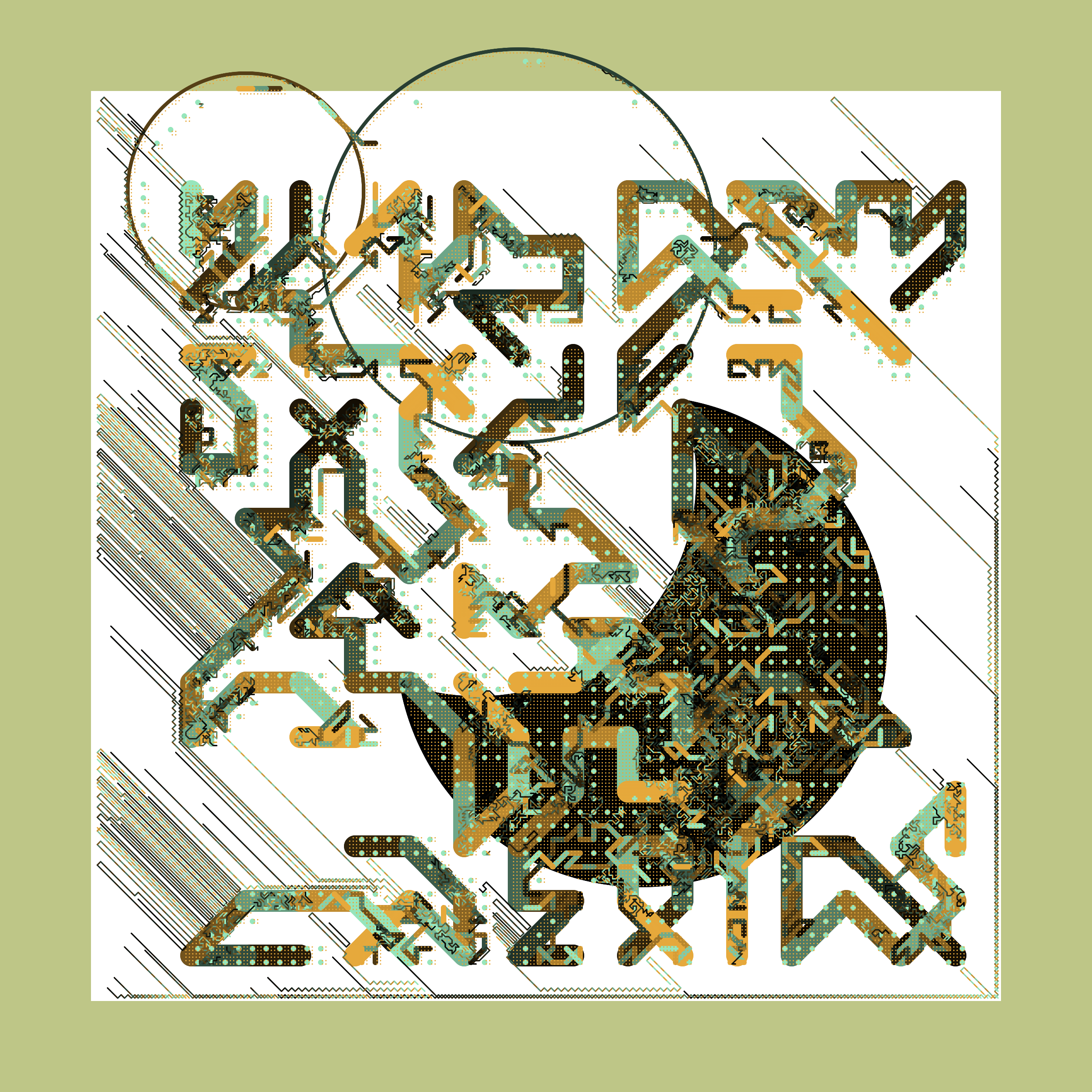 Art Blocks - Art Blocks v2 - Abstraction #7 - NFT # 69000007