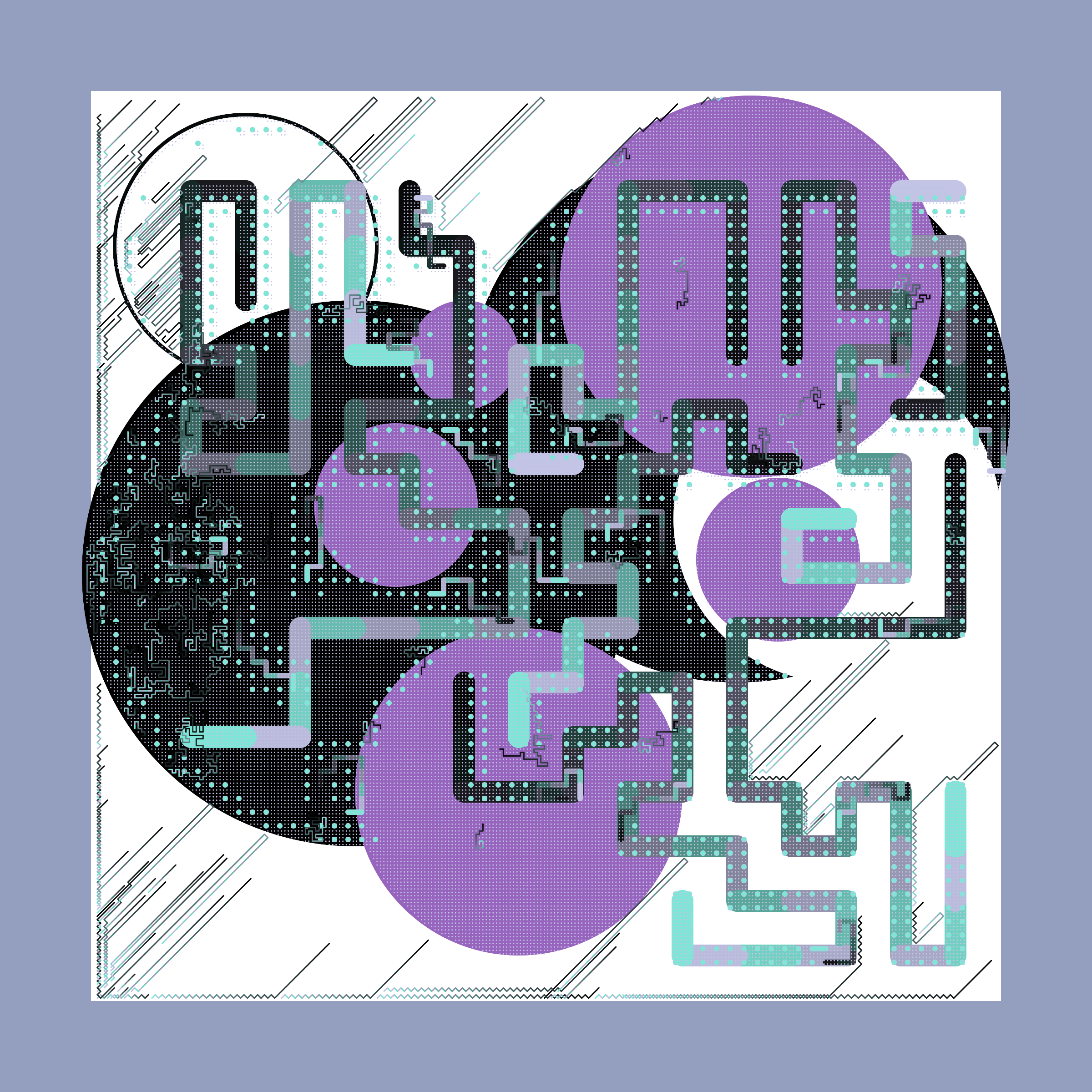 Art Blocks - Art Blocks v2 - Abstraction #12 - NFT # 69000012