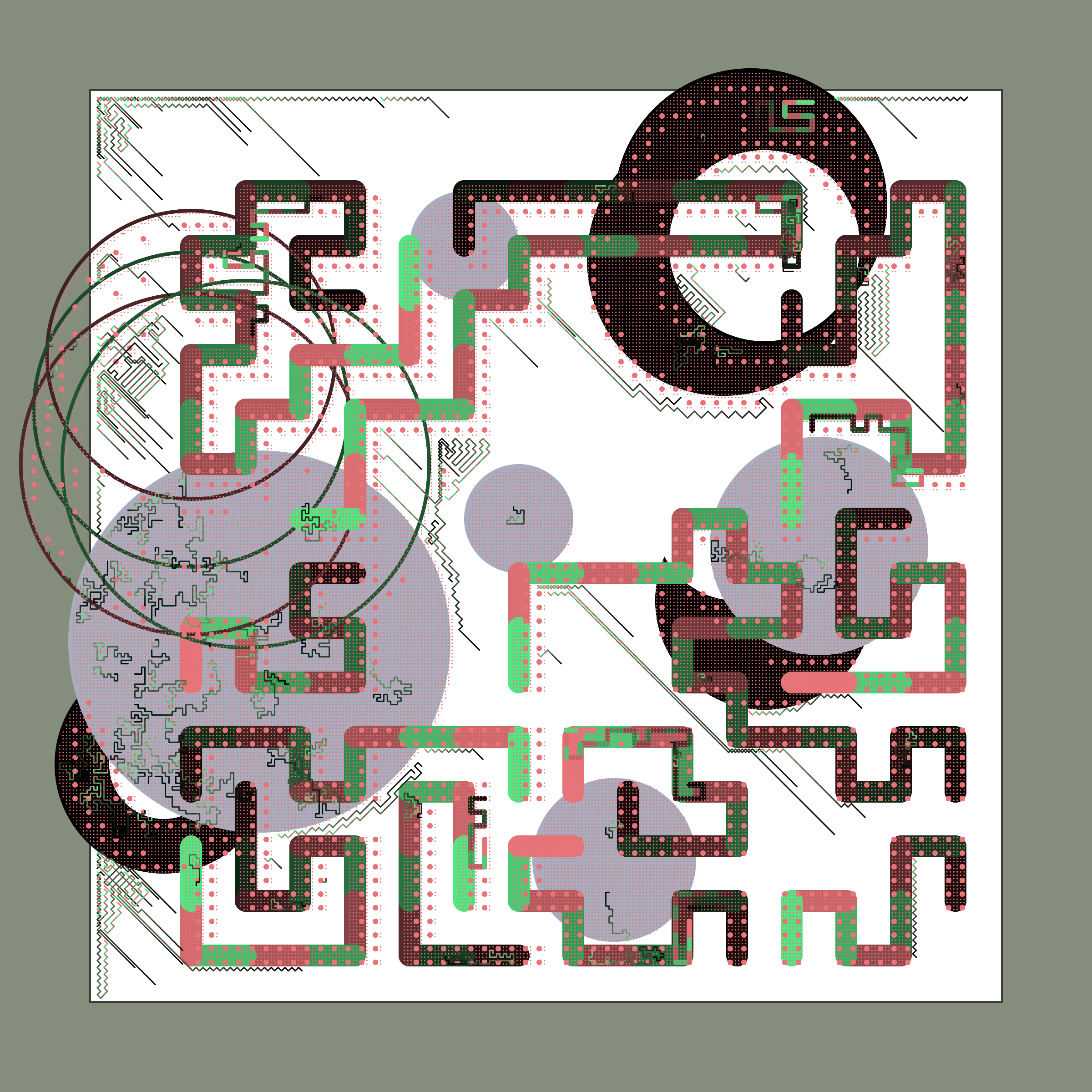 Art Blocks - Art Blocks v2 - Abstraction #21 - NFT # 69000021