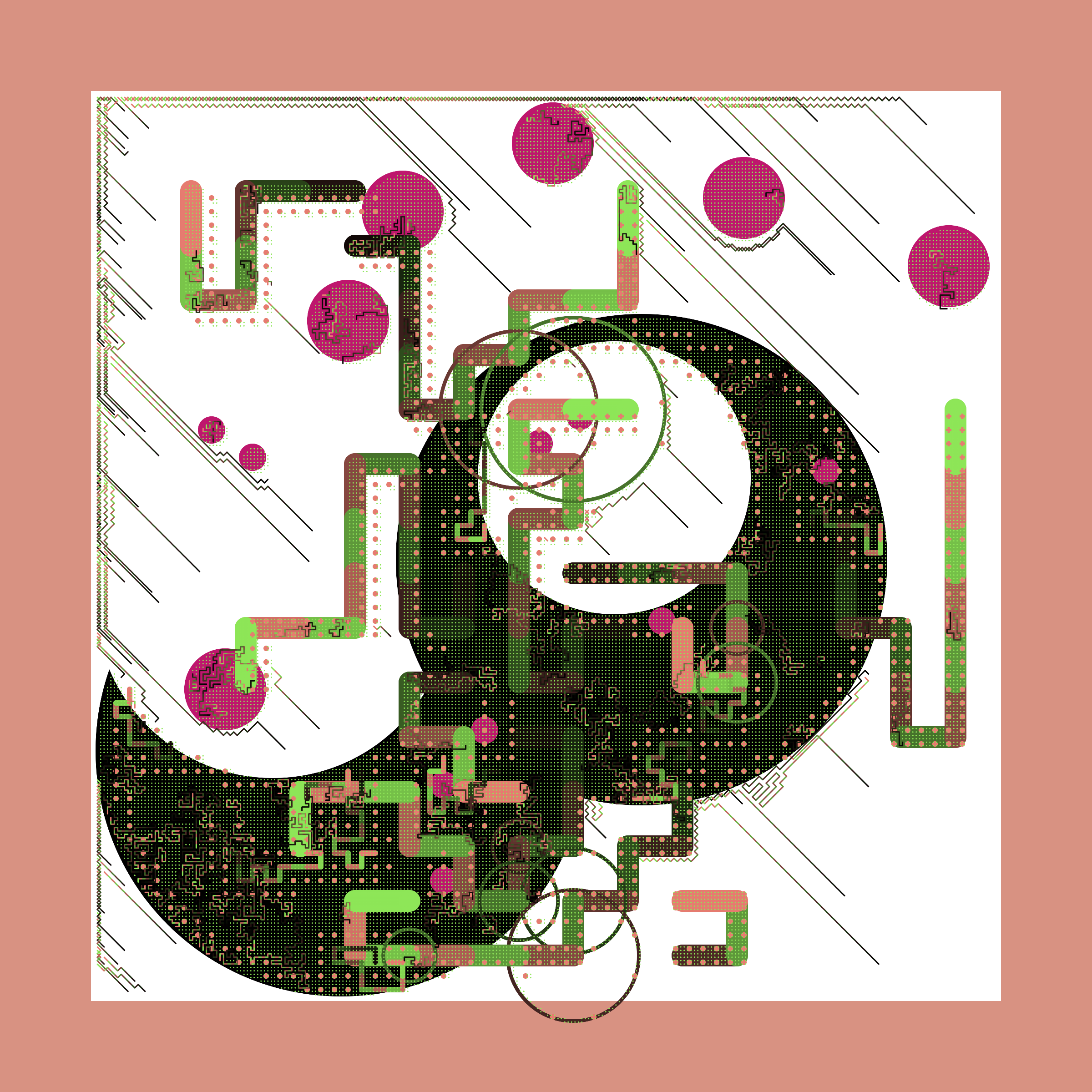 Art Blocks - Art Blocks v2 - Abstraction #26 - NFT # 69000026