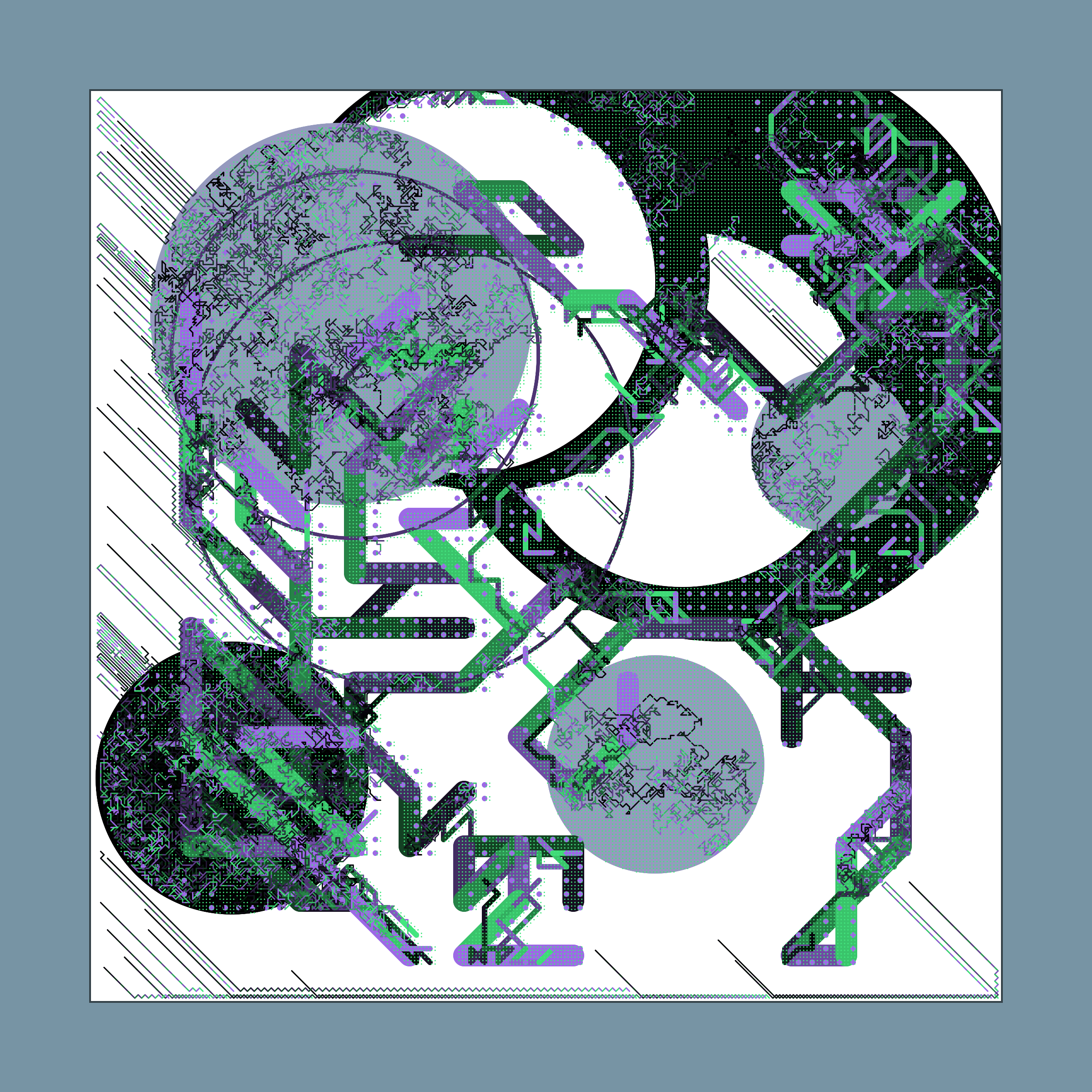 Art Blocks - Art Blocks v2 - Abstraction #28 - NFT # 69000028