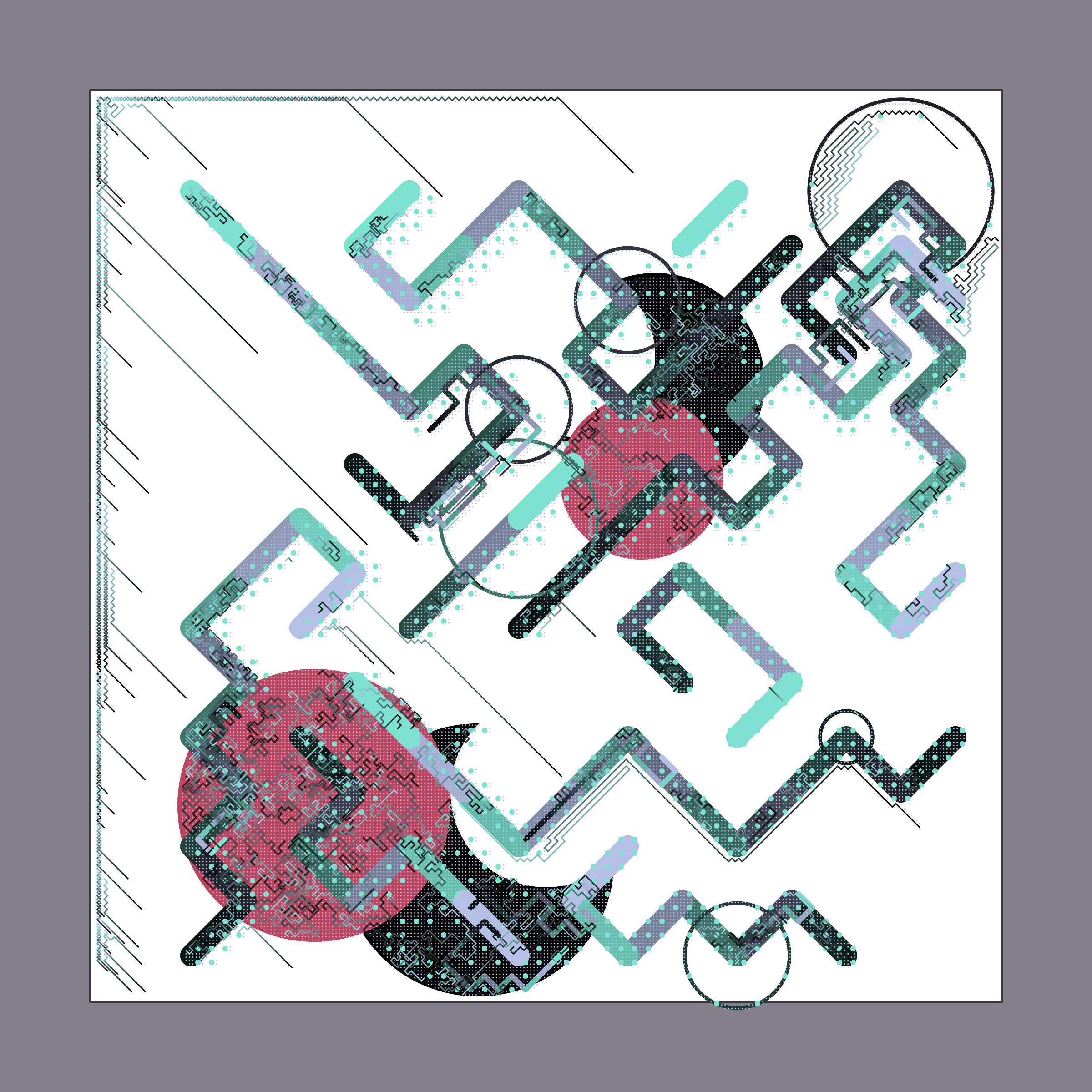 Art Blocks - Art Blocks v2 - Abstraction #37 - NFT # 69000037