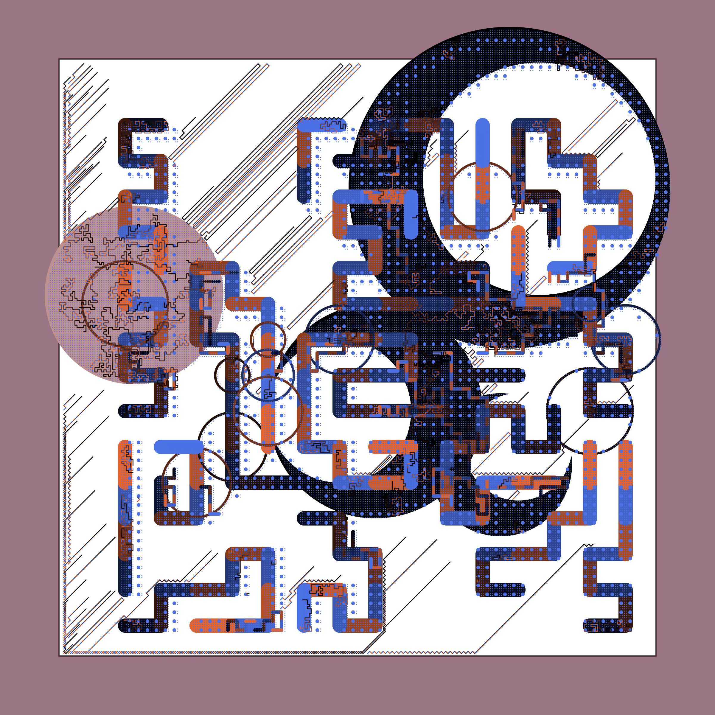 Art Blocks - Art Blocks v2 - Abstraction #51 - NFT # 69000051