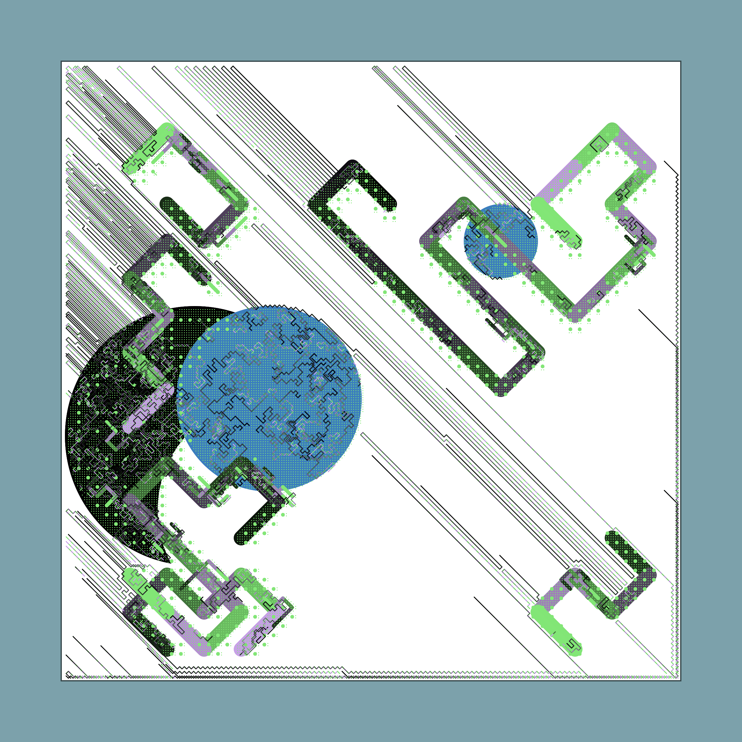 Art Blocks - Art Blocks v2 - Abstraction #60 - NFT # 69000060