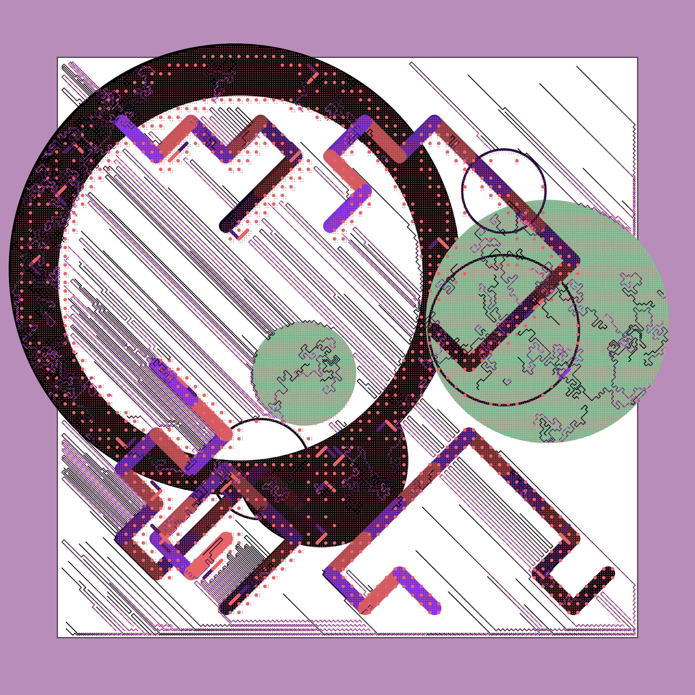 Art Blocks - Art Blocks v2 - Abstraction #76 - NFT # 69000076