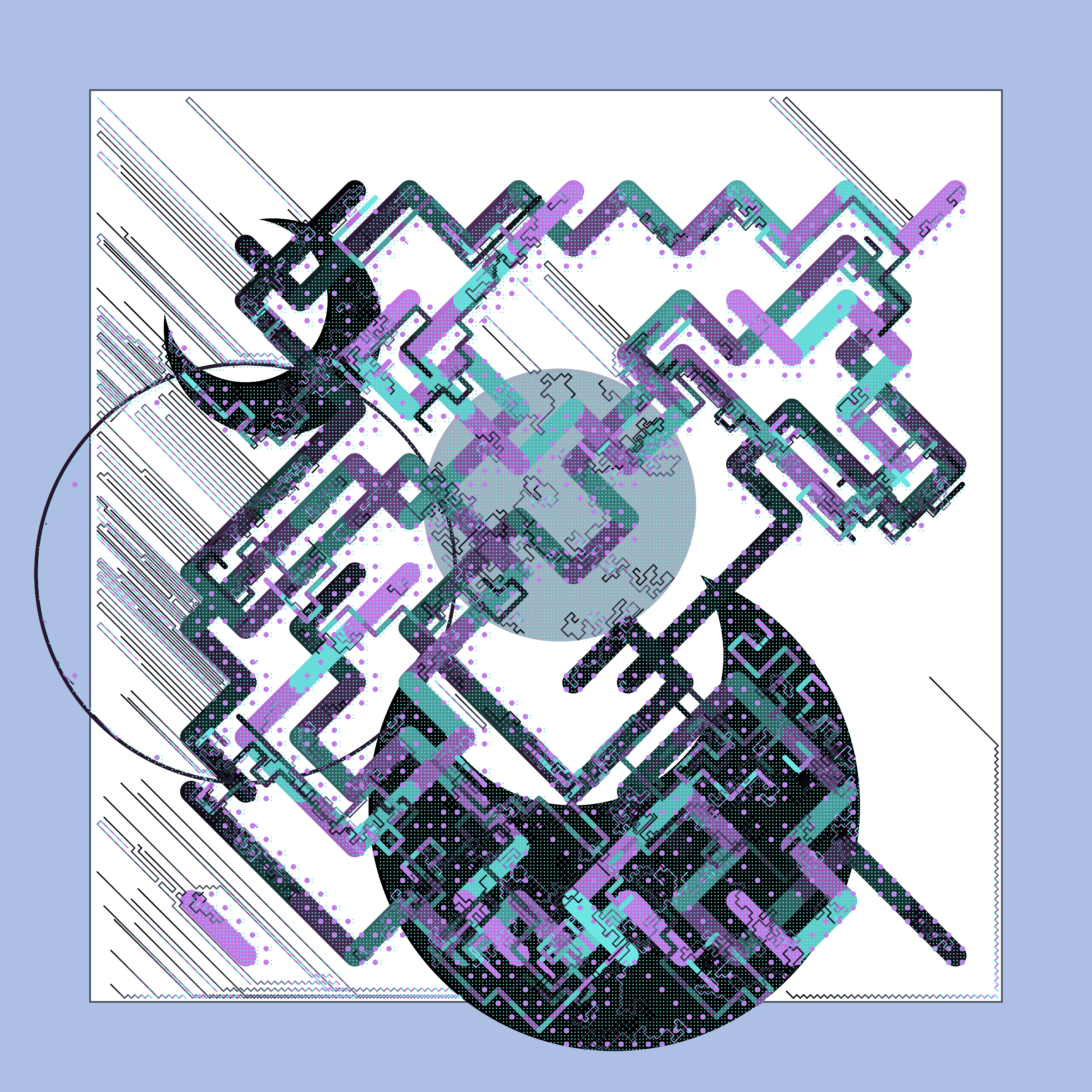 Art Blocks - Art Blocks v2 - Abstraction #107 - NFT # 69000107