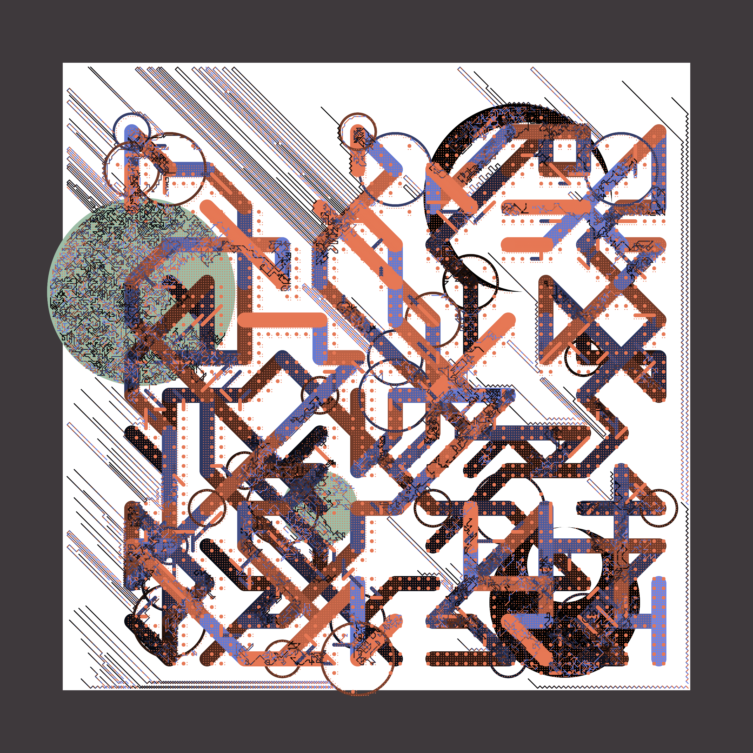 Art Blocks - Art Blocks v2 - Abstraction #121 - NFT # 69000121