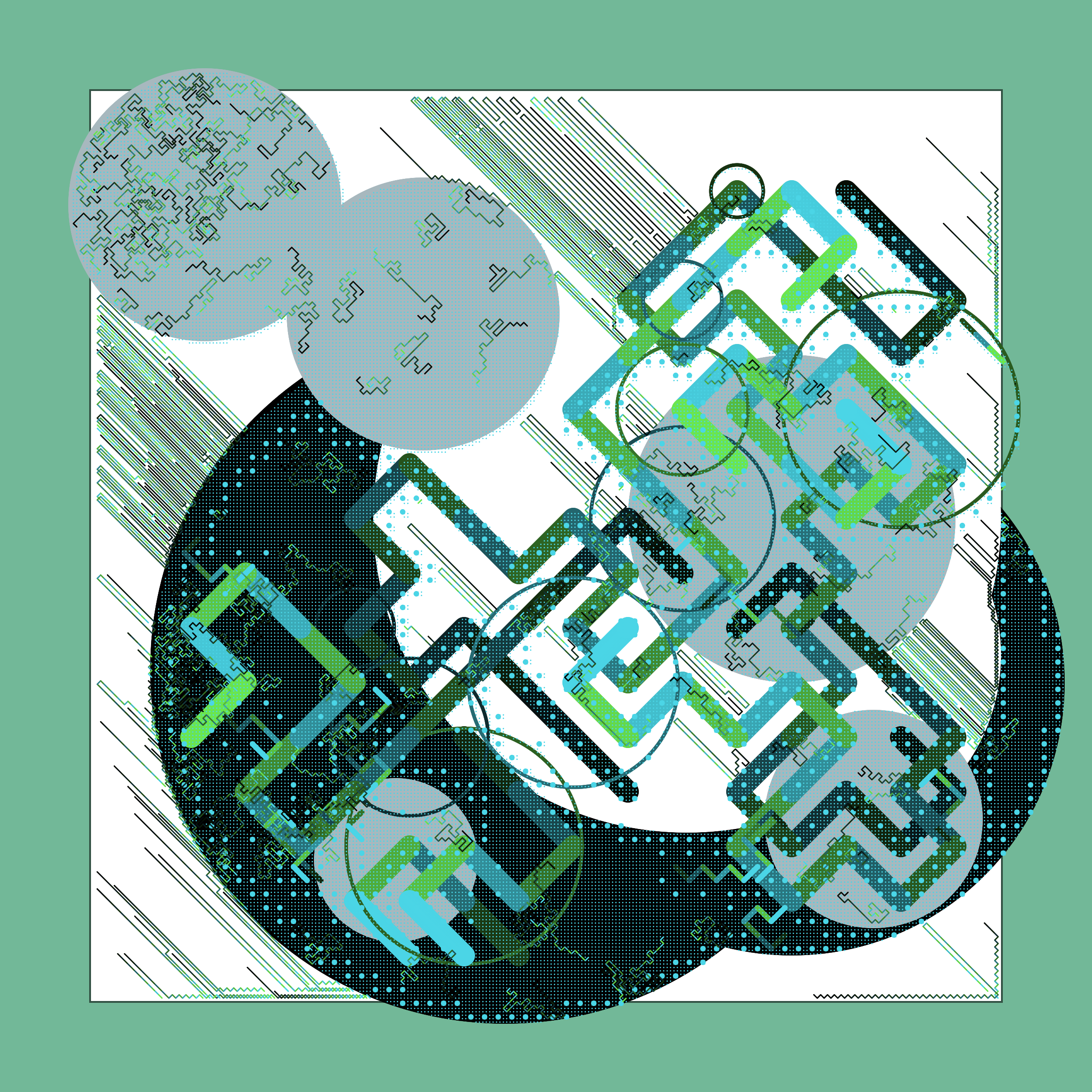 Art Blocks - Art Blocks v2 - Abstraction #125 - NFT # 69000125