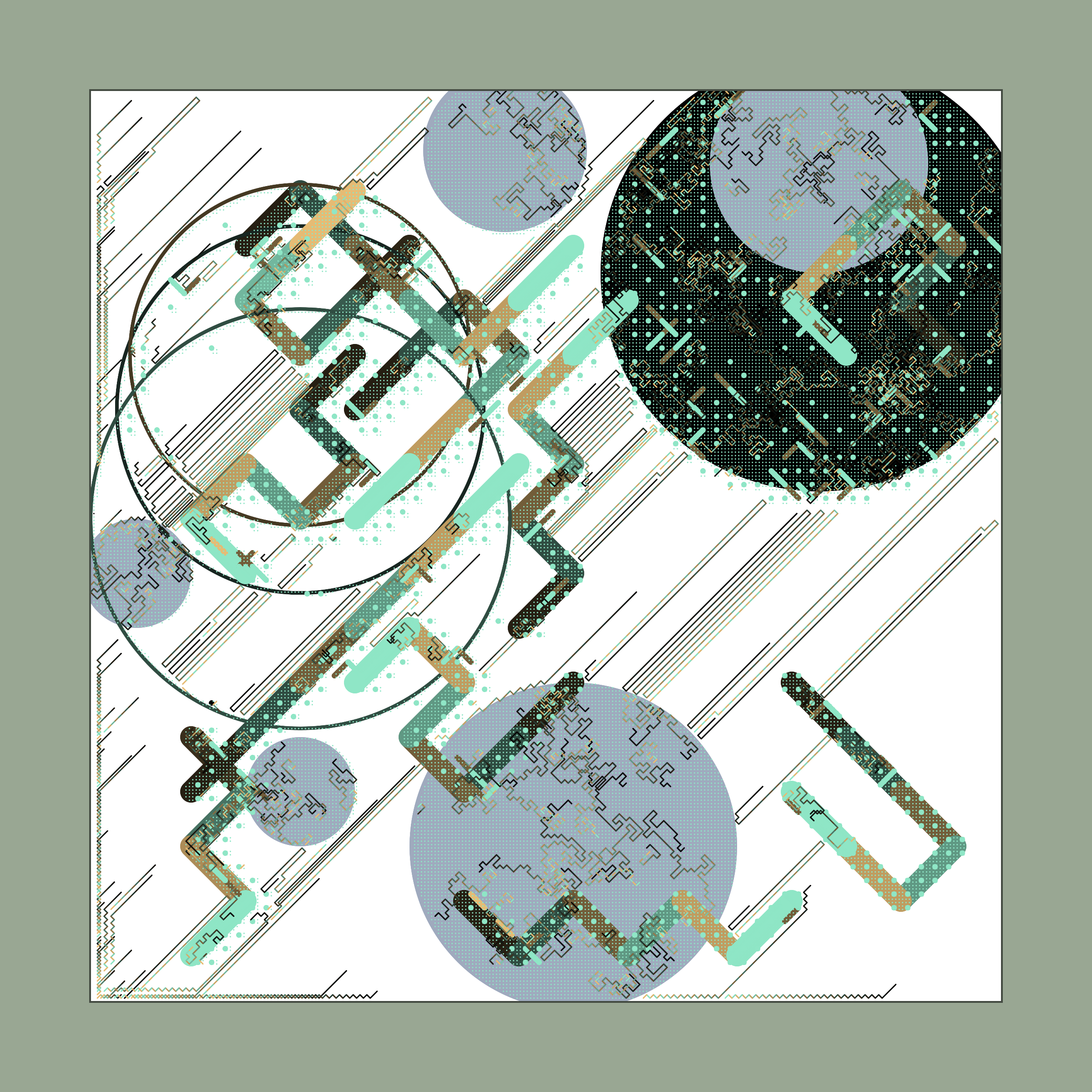 Art Blocks - Art Blocks v2 - Abstraction #132 - NFT # 69000132