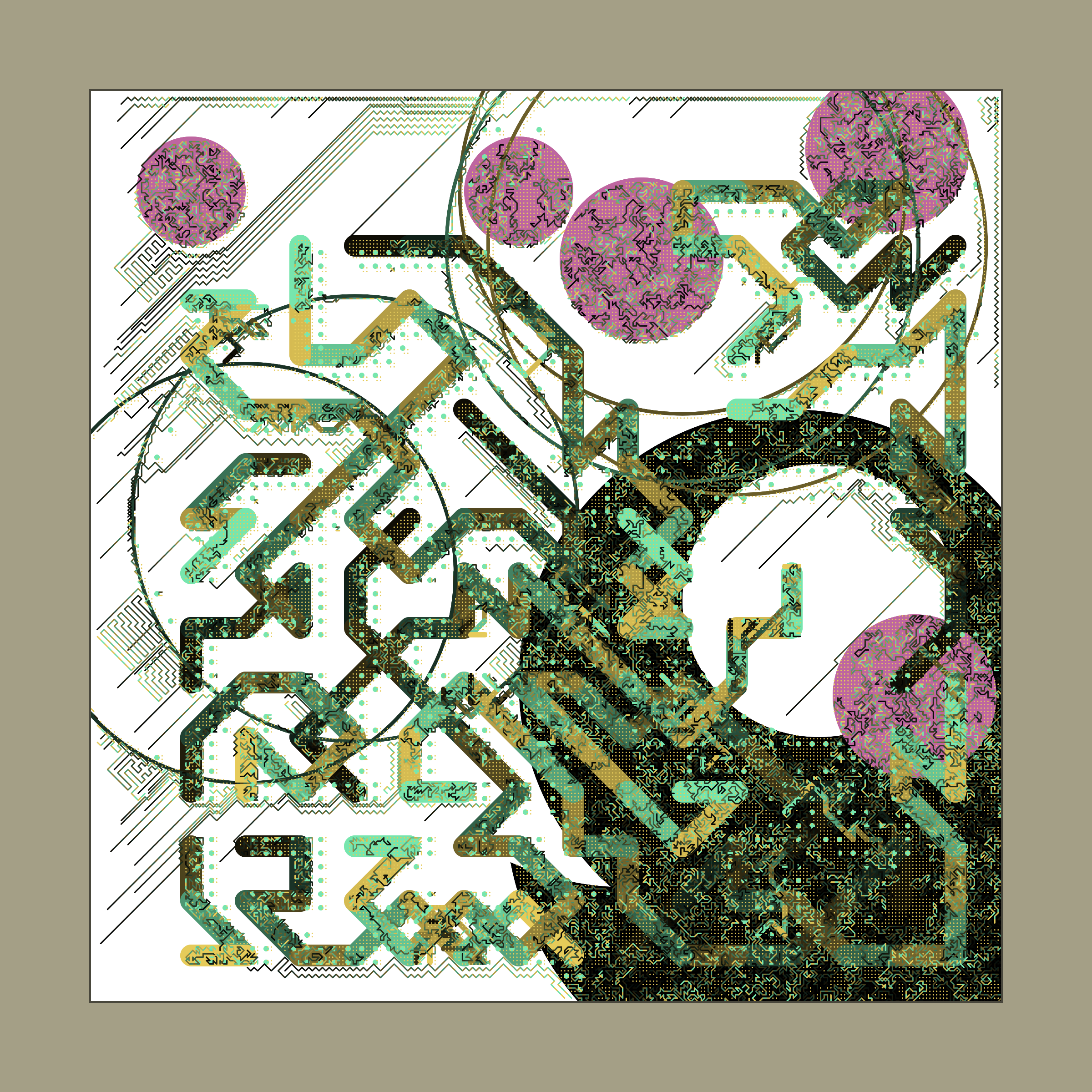 Art Blocks - Art Blocks v2 - Abstraction #141 - NFT # 69000141