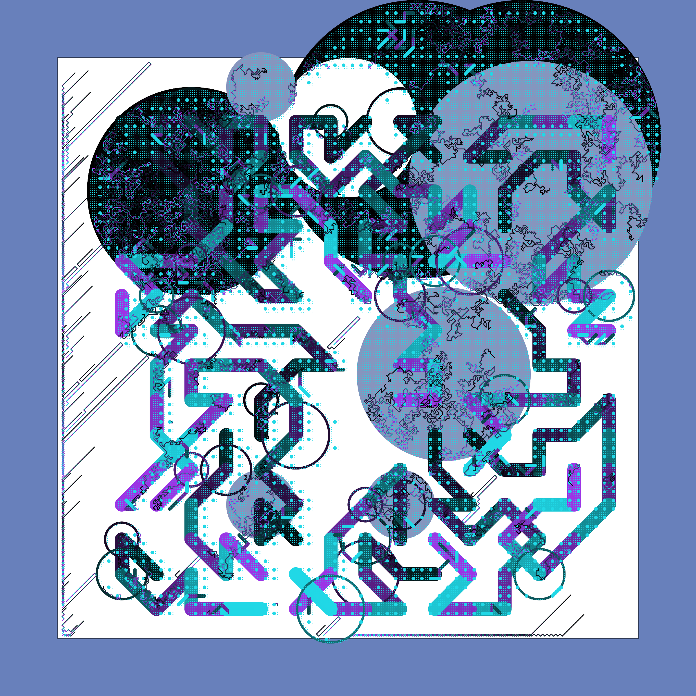 Art Blocks - Art Blocks v2 - Abstraction #142 - NFT # 69000142