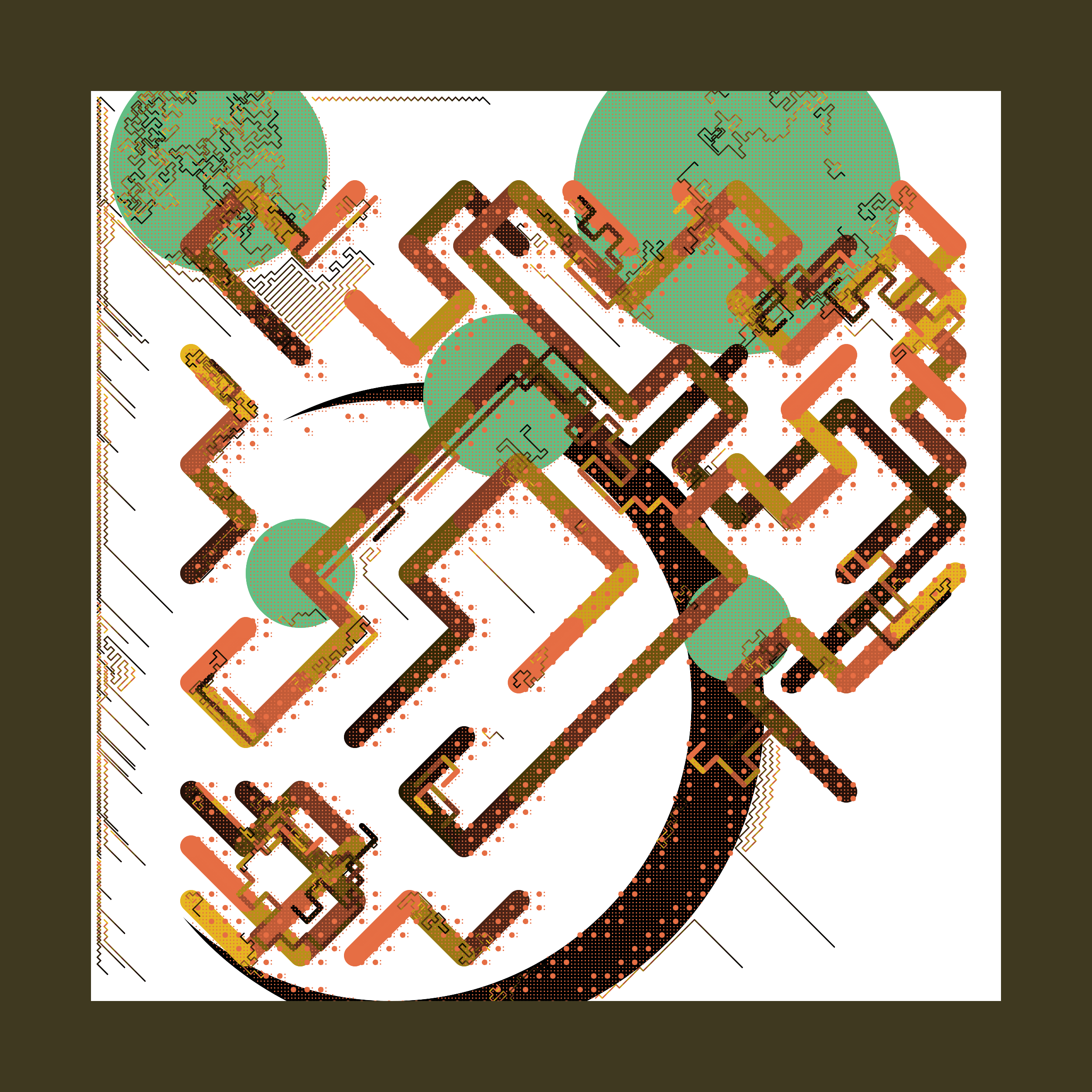 Art Blocks - Art Blocks v2 - Abstraction #152 - NFT # 69000152