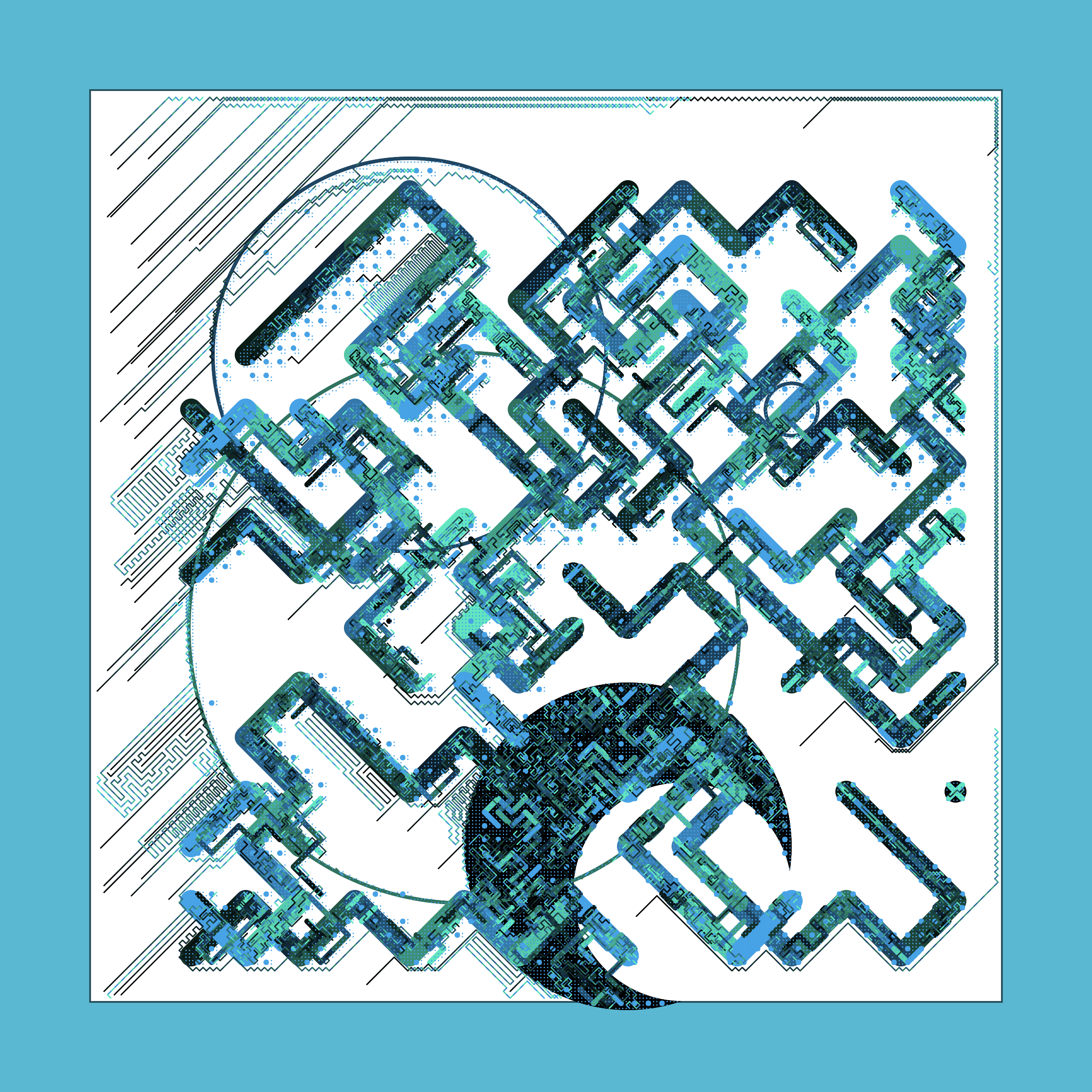 Art Blocks - Art Blocks v2 - Abstraction #155 - NFT # 69000155