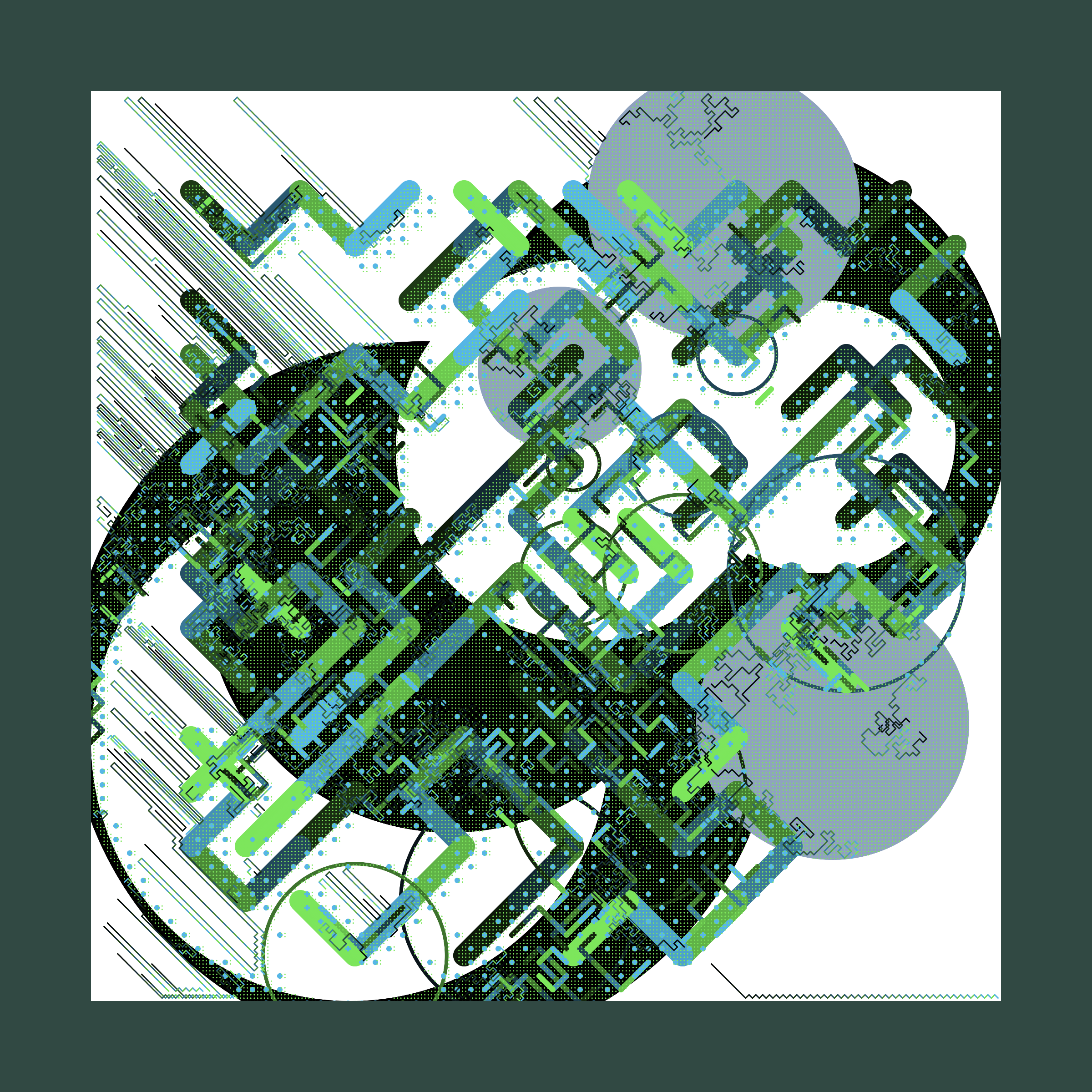 Art Blocks - Art Blocks v2 - Abstraction #169 - NFT # 69000169