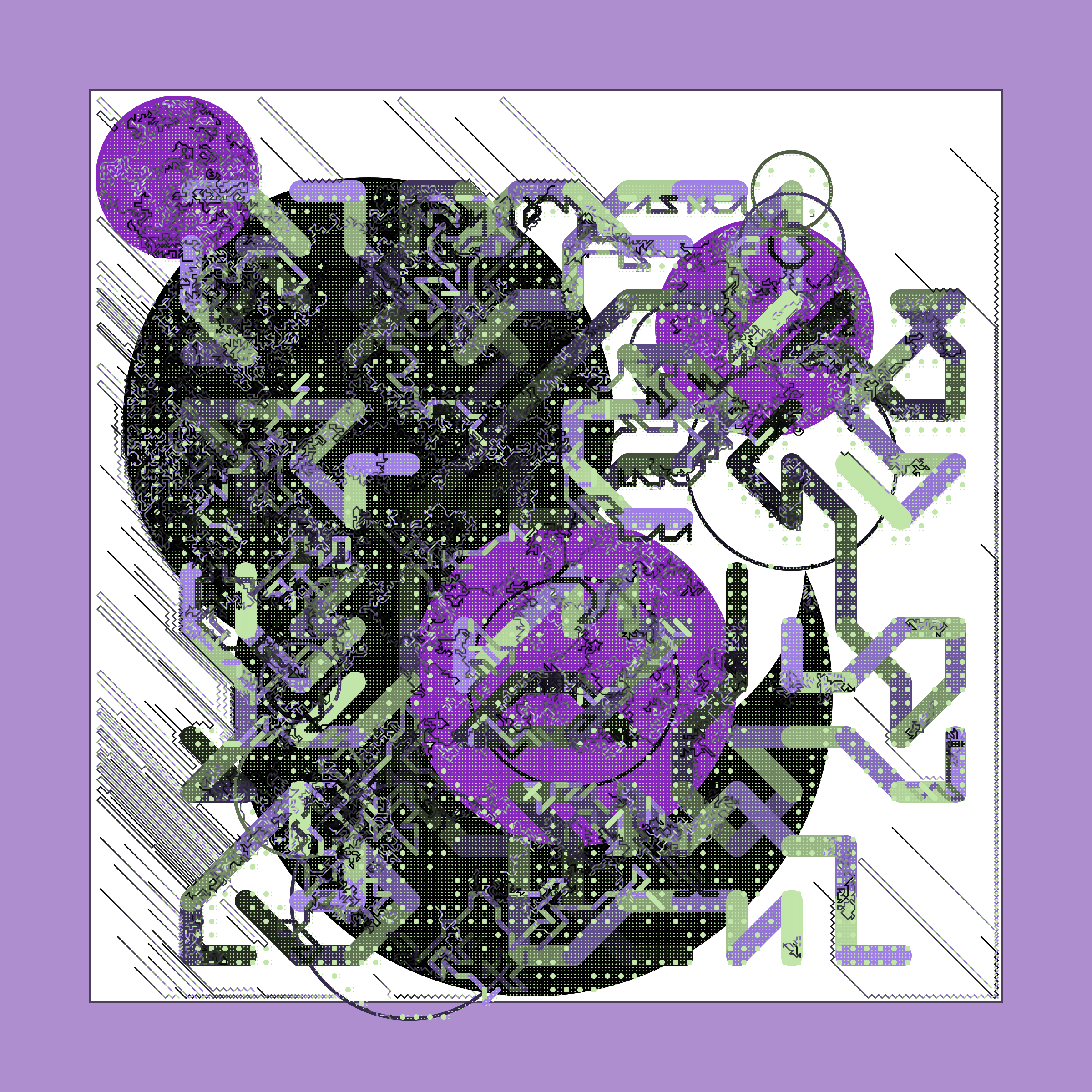 Art Blocks - Art Blocks v2 - Abstraction #170 - NFT # 69000170