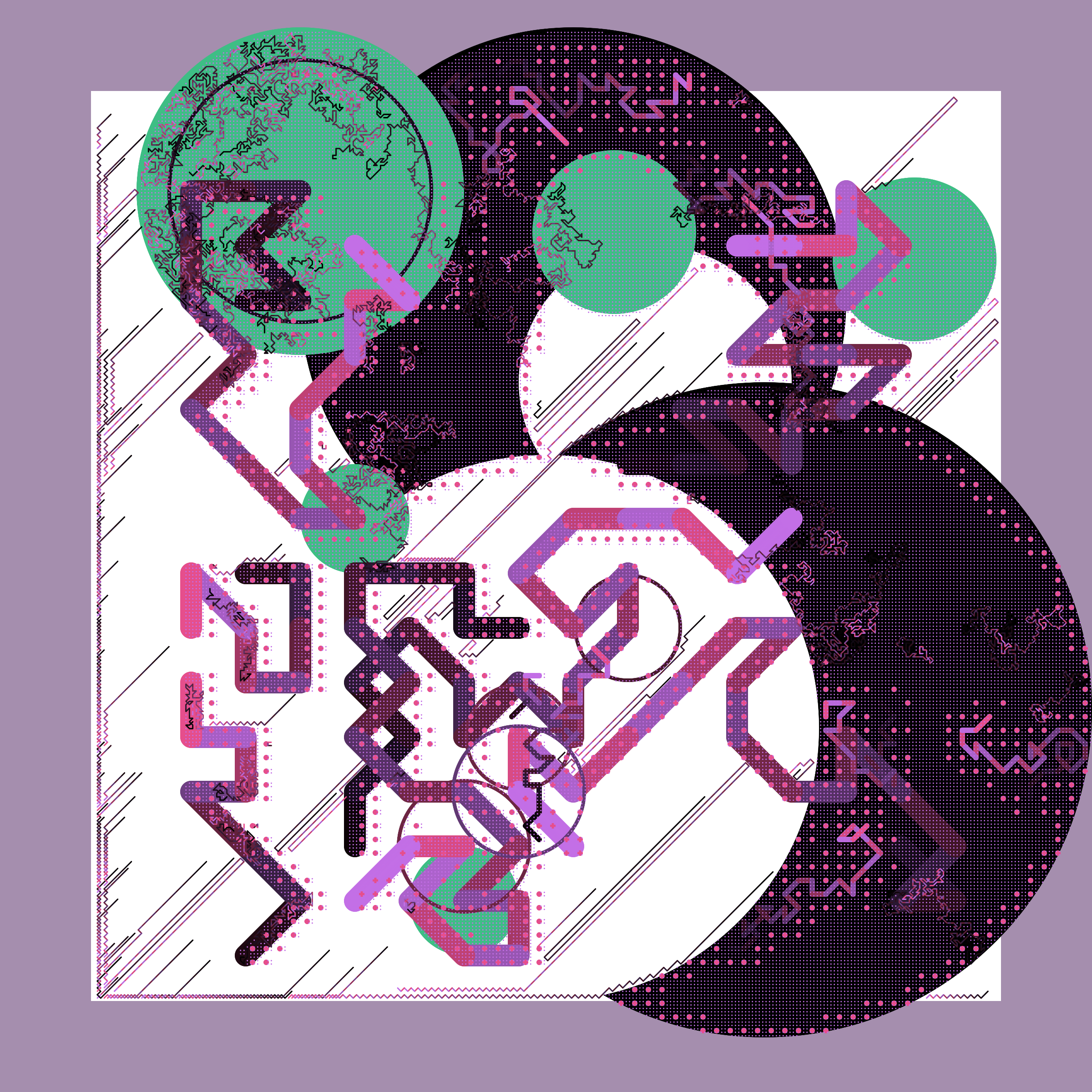 Art Blocks - Art Blocks v2 - Abstraction #181 - NFT # 69000181