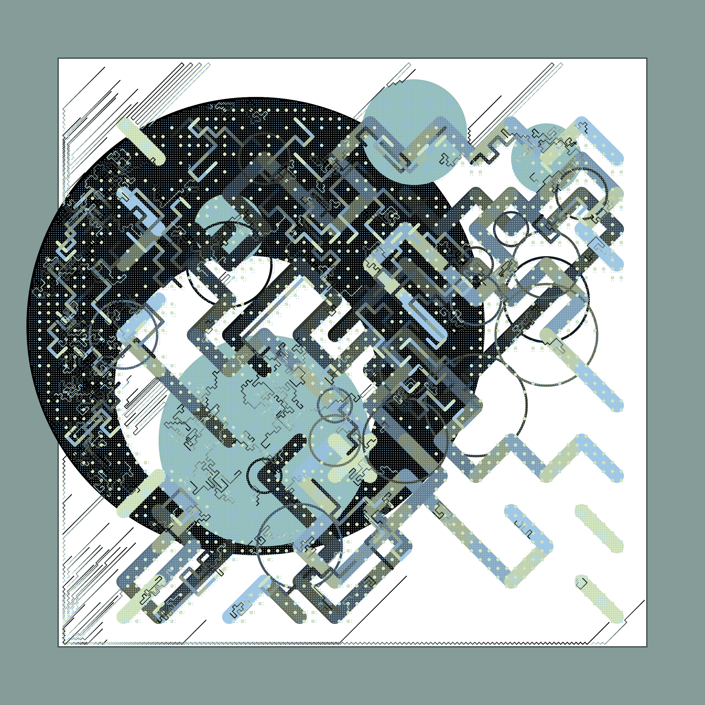 Art Blocks - Art Blocks v2 - Abstraction #182 - NFT # 69000182