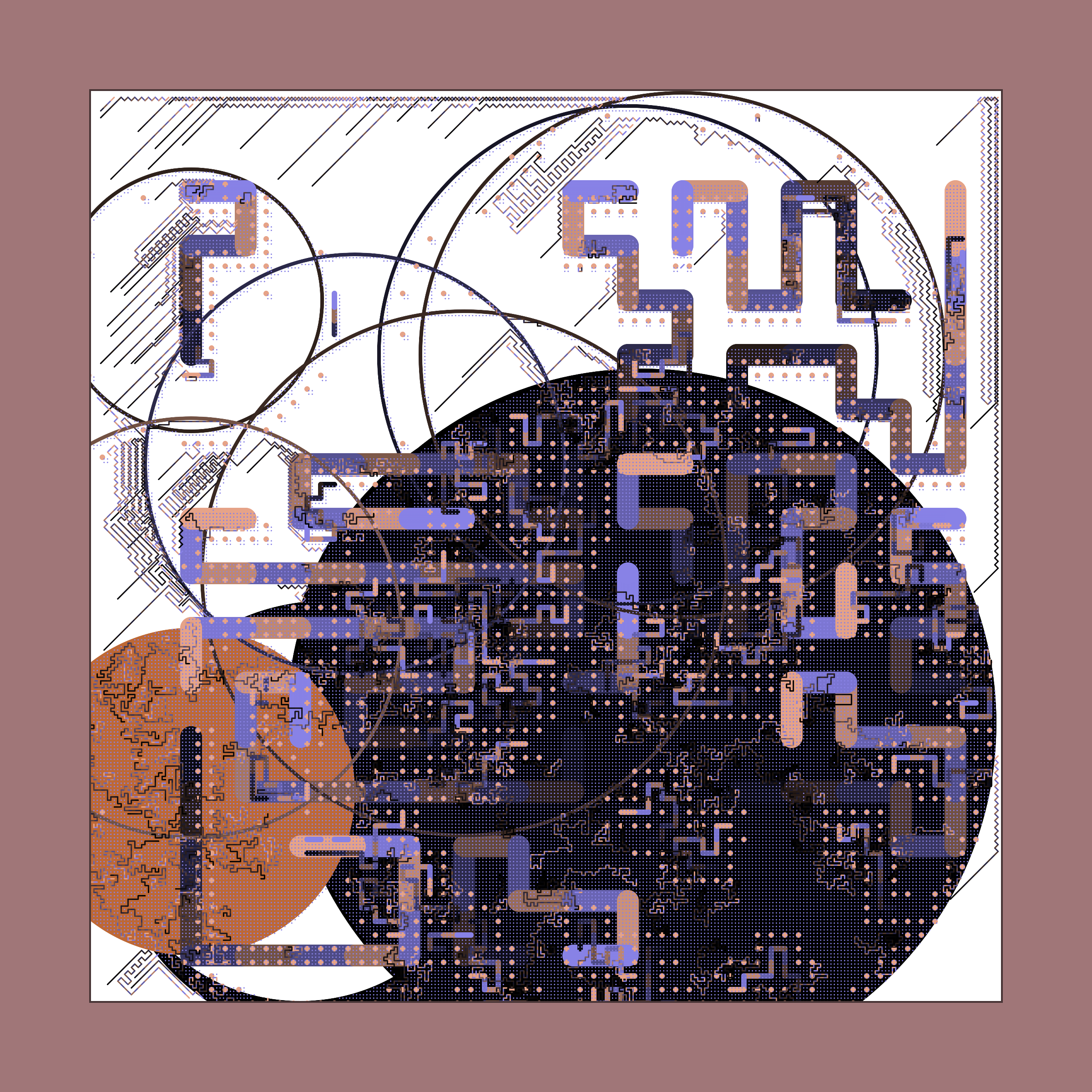 Art Blocks - Art Blocks v2 - Abstraction #184 - NFT # 69000184