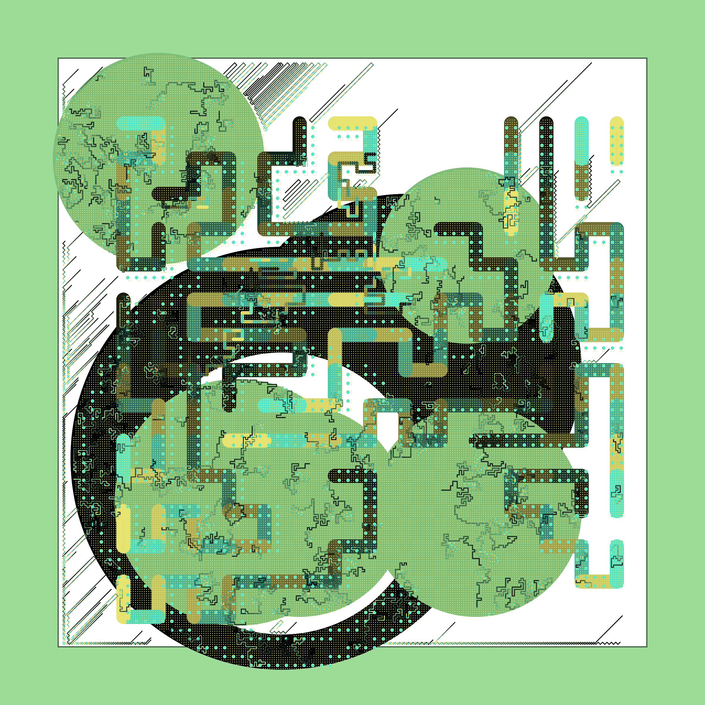 Art Blocks - Art Blocks v2 - Abstraction #185 - NFT # 69000185