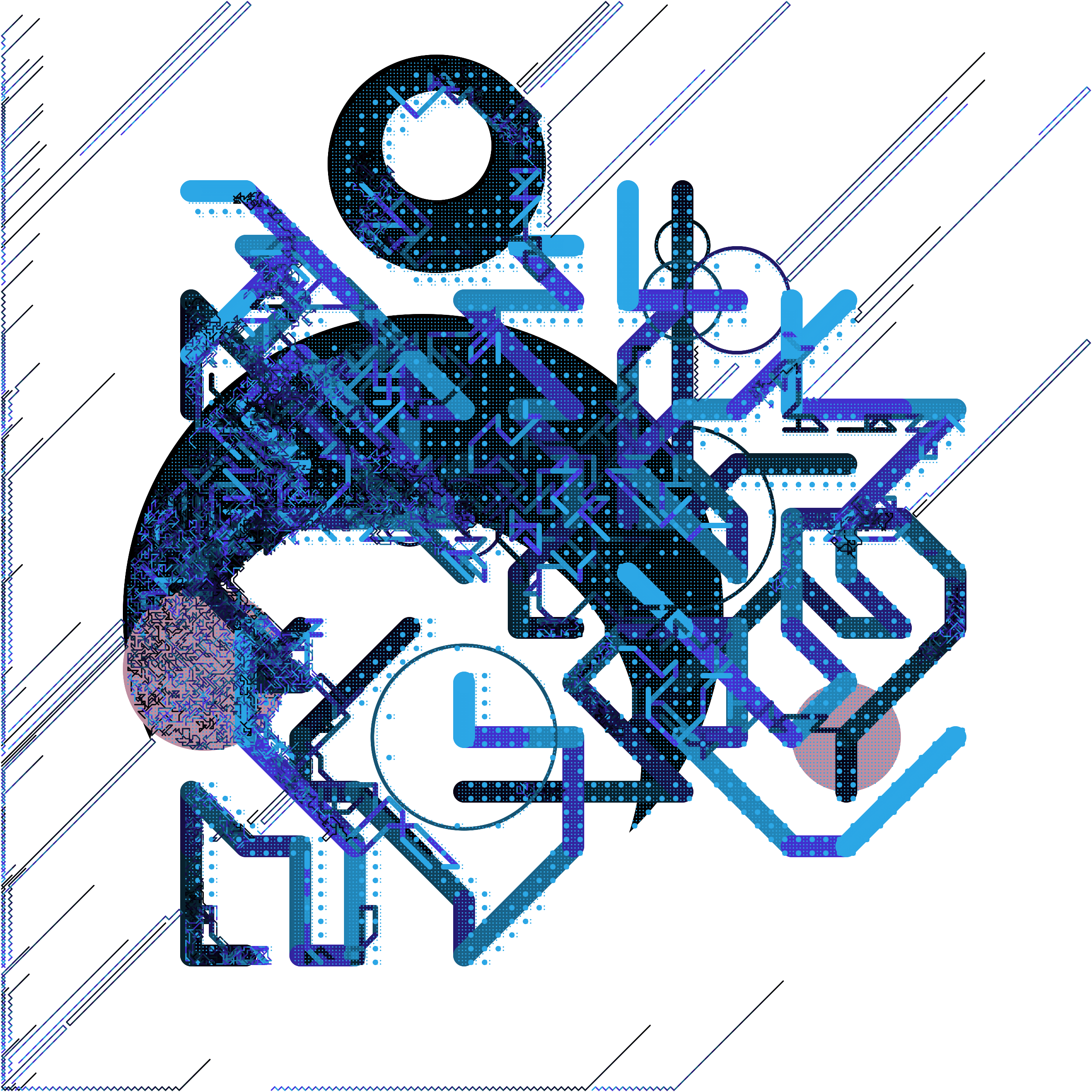 Art Blocks - Art Blocks v2 - Abstraction #186 - NFT # 69000186