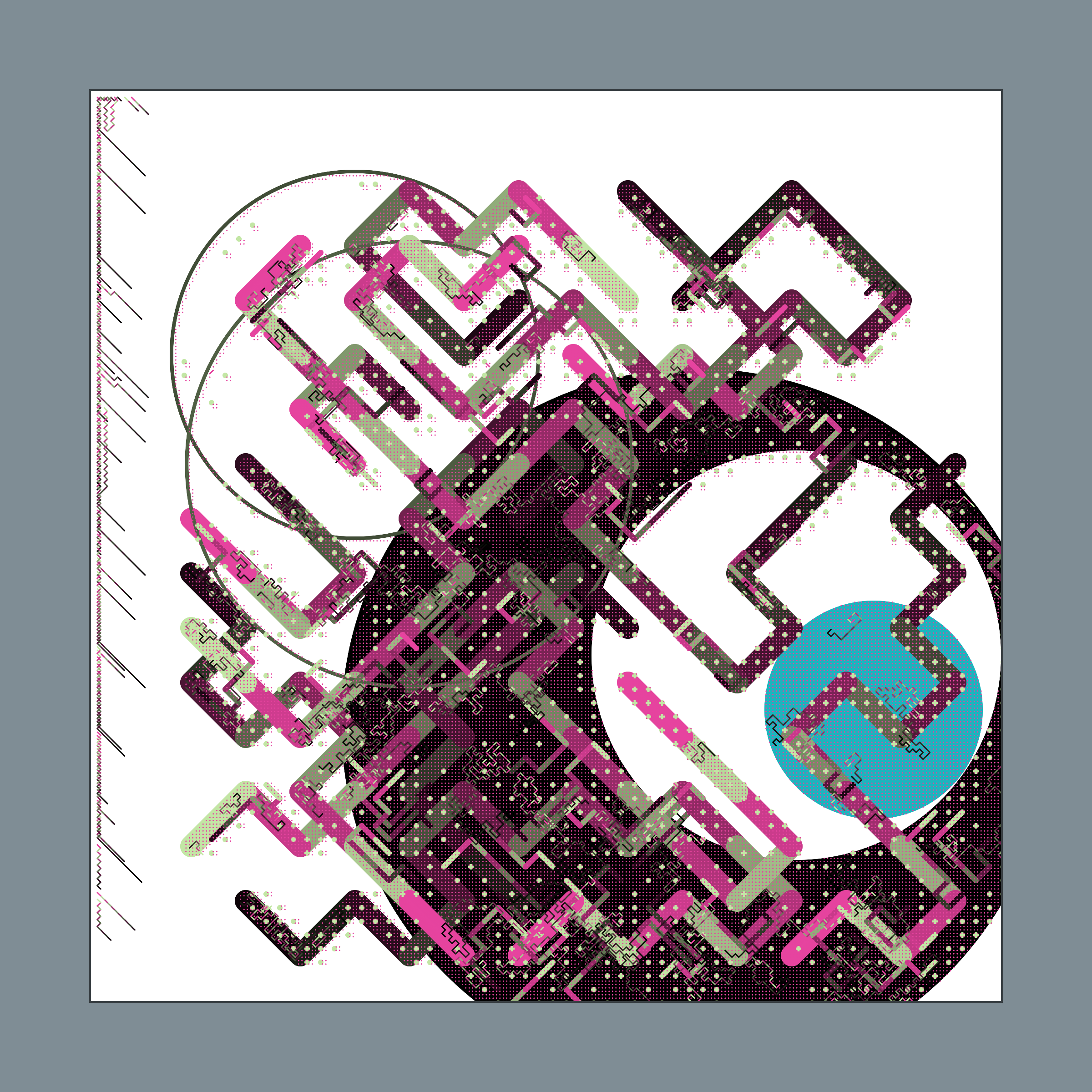 Art Blocks - Art Blocks v2 - Abstraction #187 - NFT # 69000187