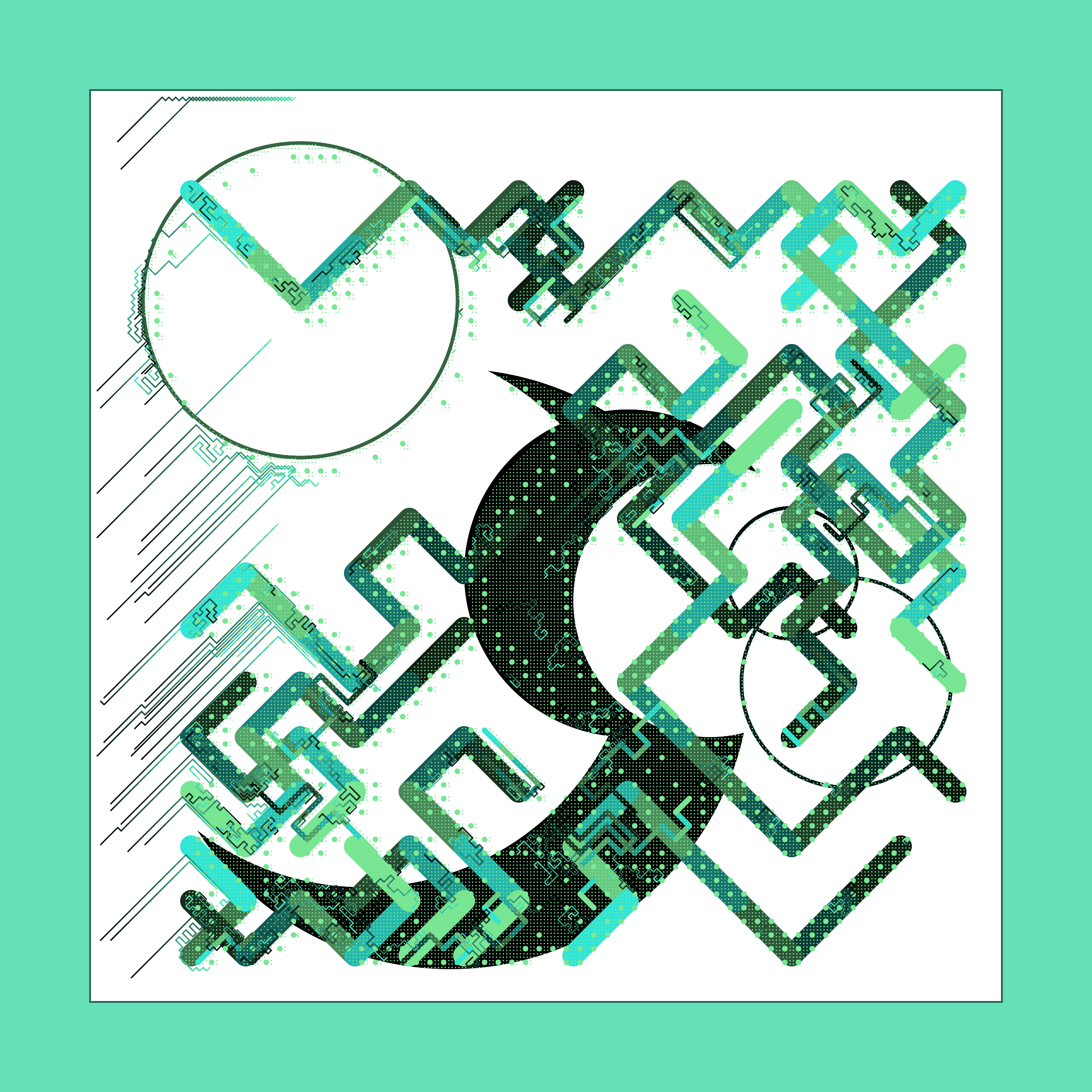 Art Blocks - Art Blocks v2 - Abstraction #192 - NFT # 69000192