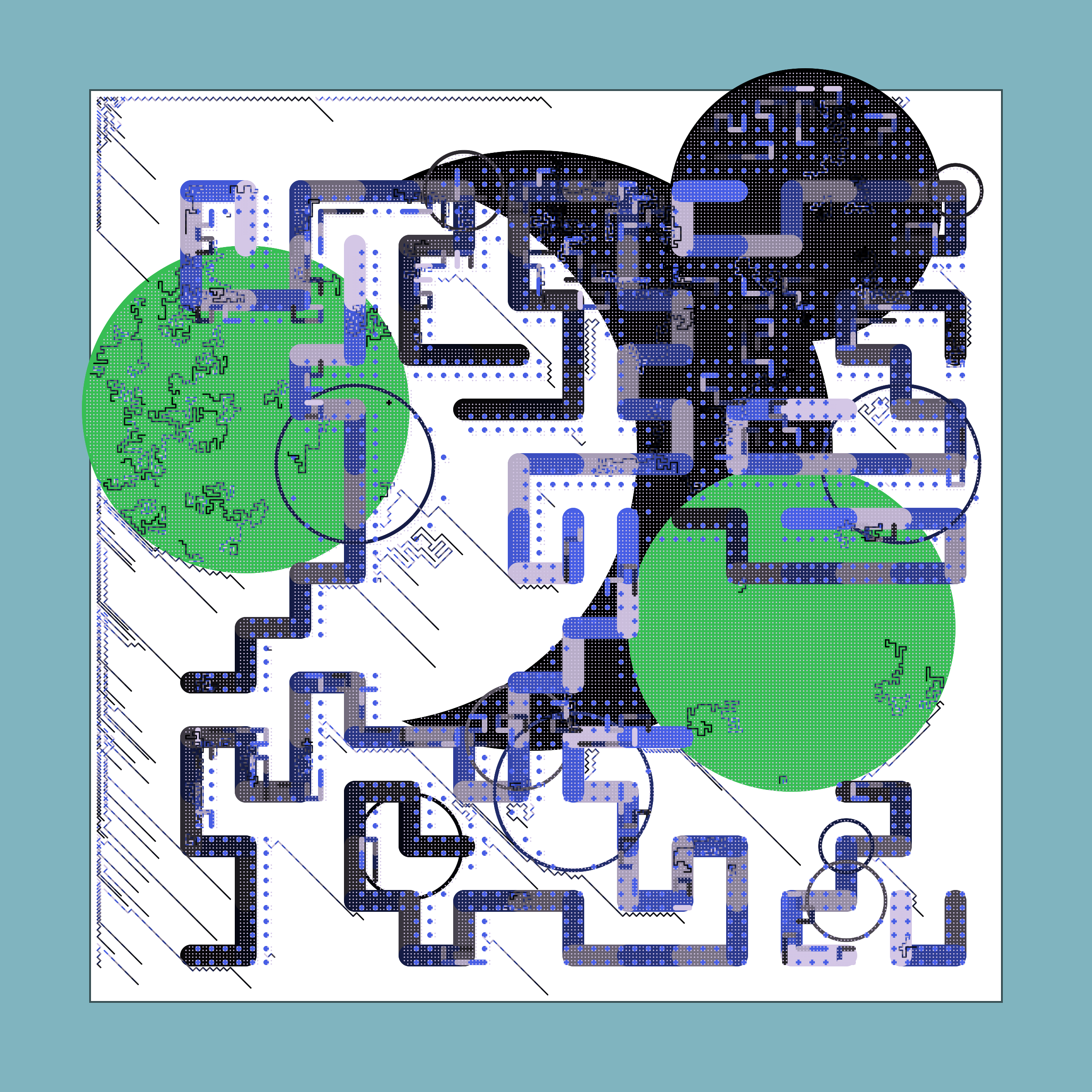 Art Blocks - Art Blocks v2 - Abstraction #198 - NFT # 69000198