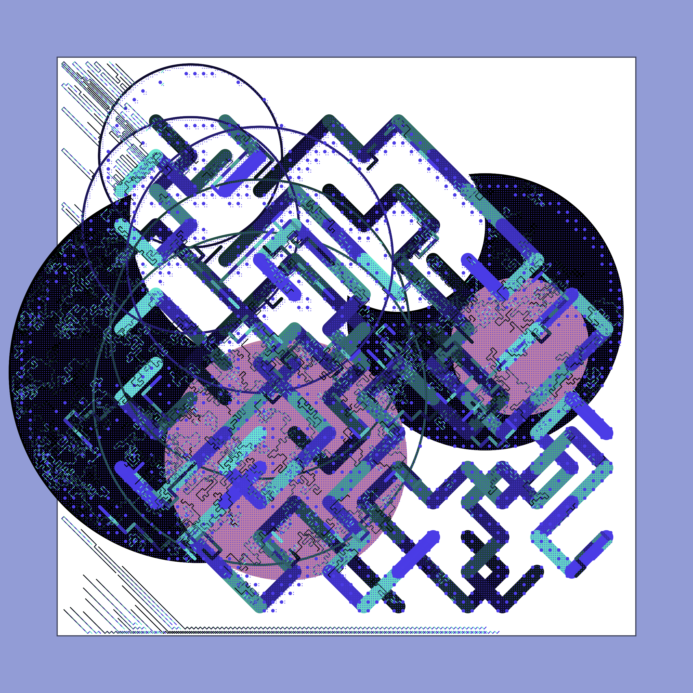 Art Blocks - Art Blocks v2 - Abstraction #202 - NFT # 69000202