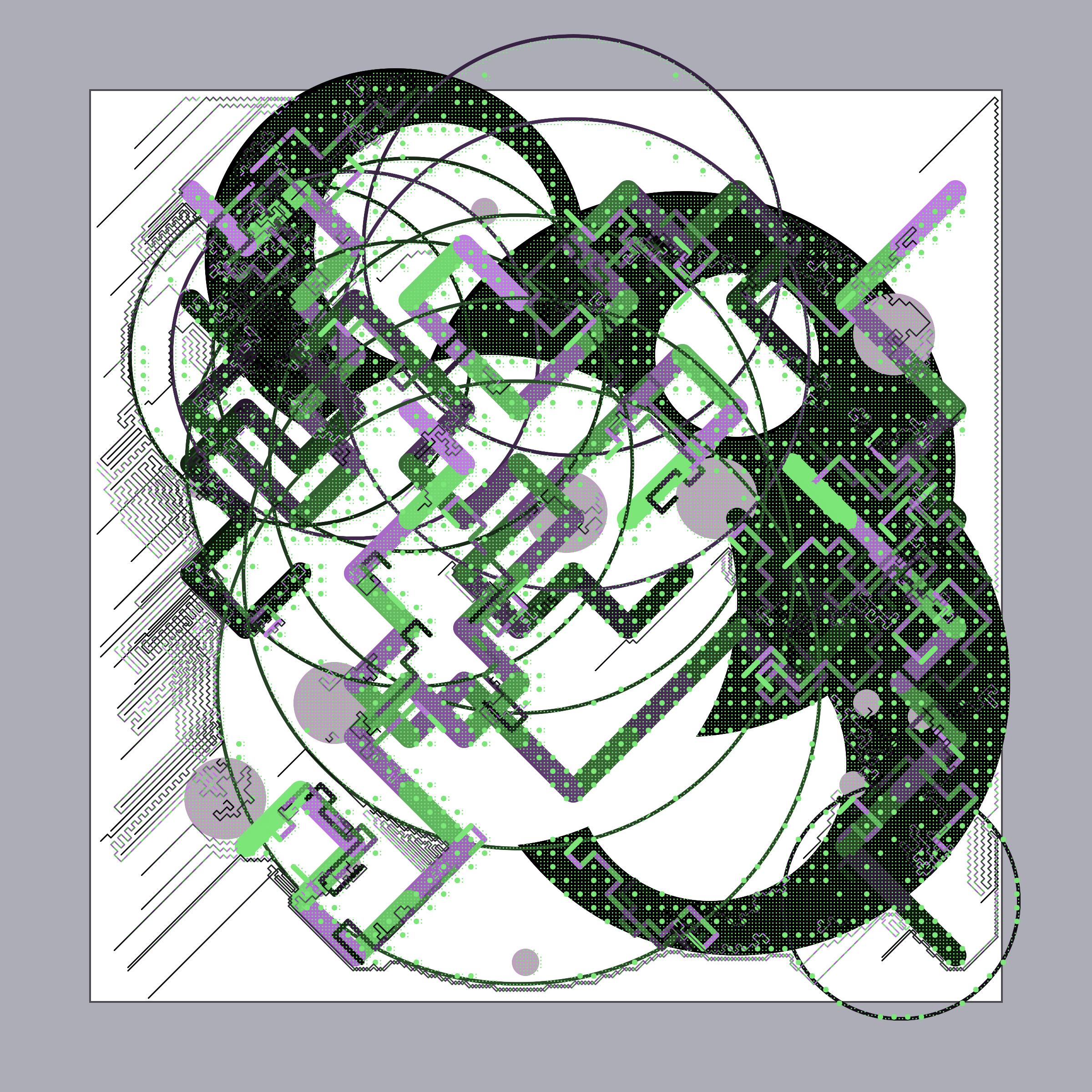 Art Blocks - Art Blocks v2 - Abstraction #203 - NFT # 69000203