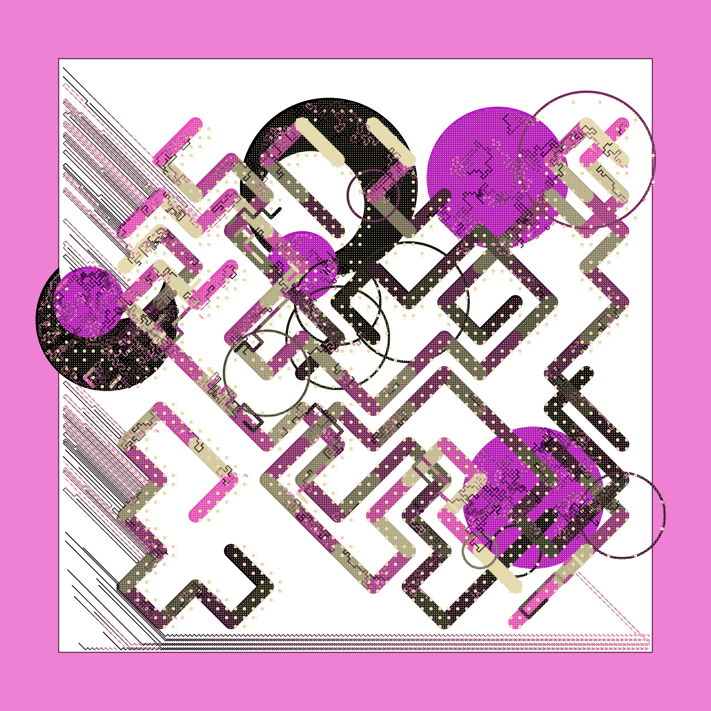 Art Blocks - Art Blocks v2 - Abstraction #204 - NFT # 69000204