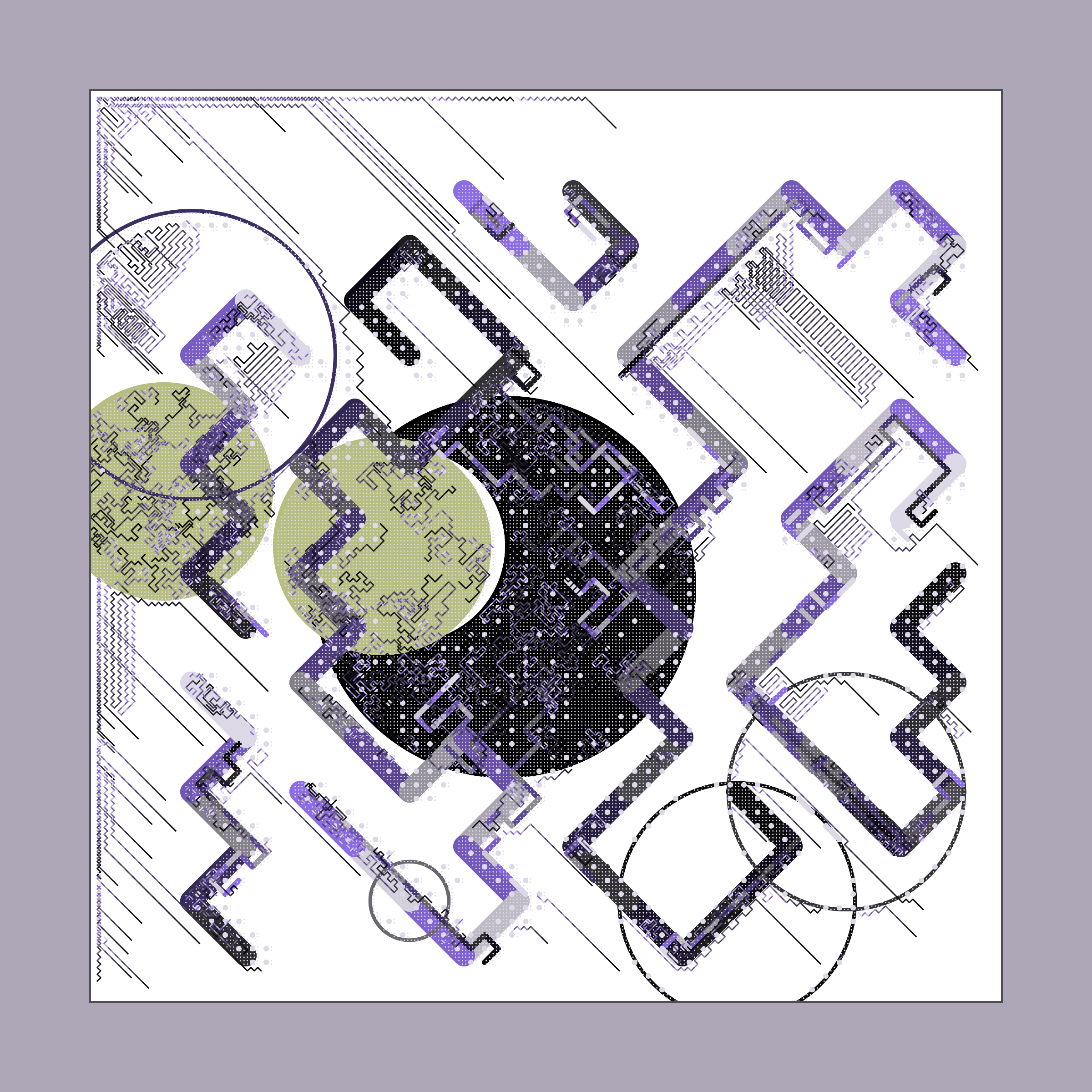 Art Blocks - Art Blocks v2 - Abstraction #205 - NFT # 69000205